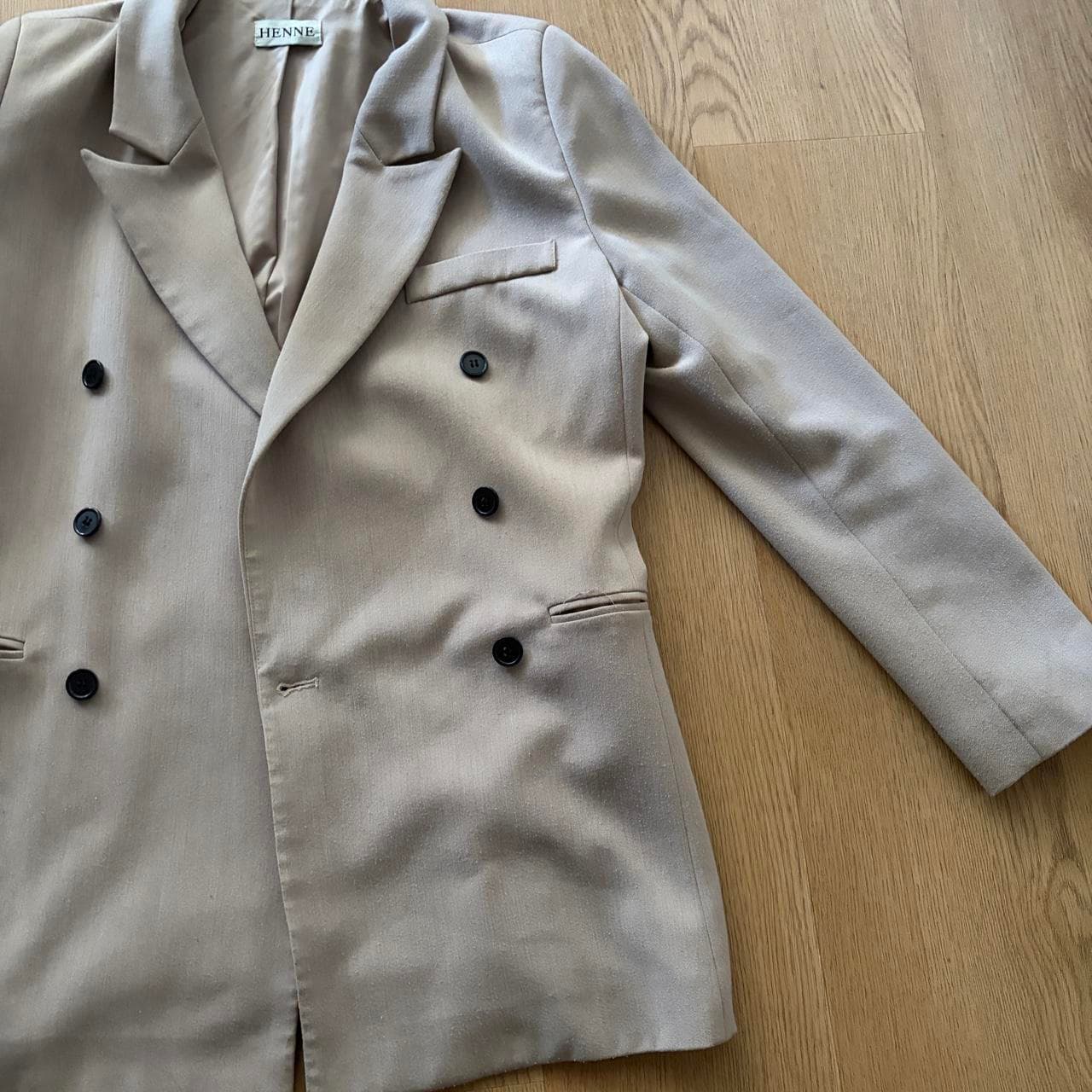 Henne Claude BF Double Breasted Blazer Taupe — photo 3 of 6