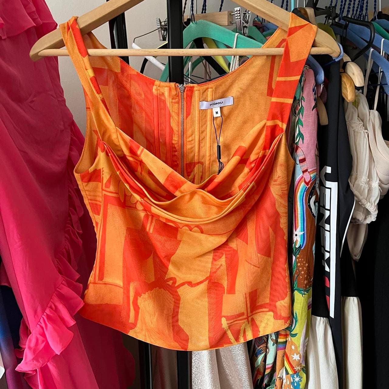 Miaou Imogene Corset and Moni Skirt Set Orange Size M — photo 3 of 5
