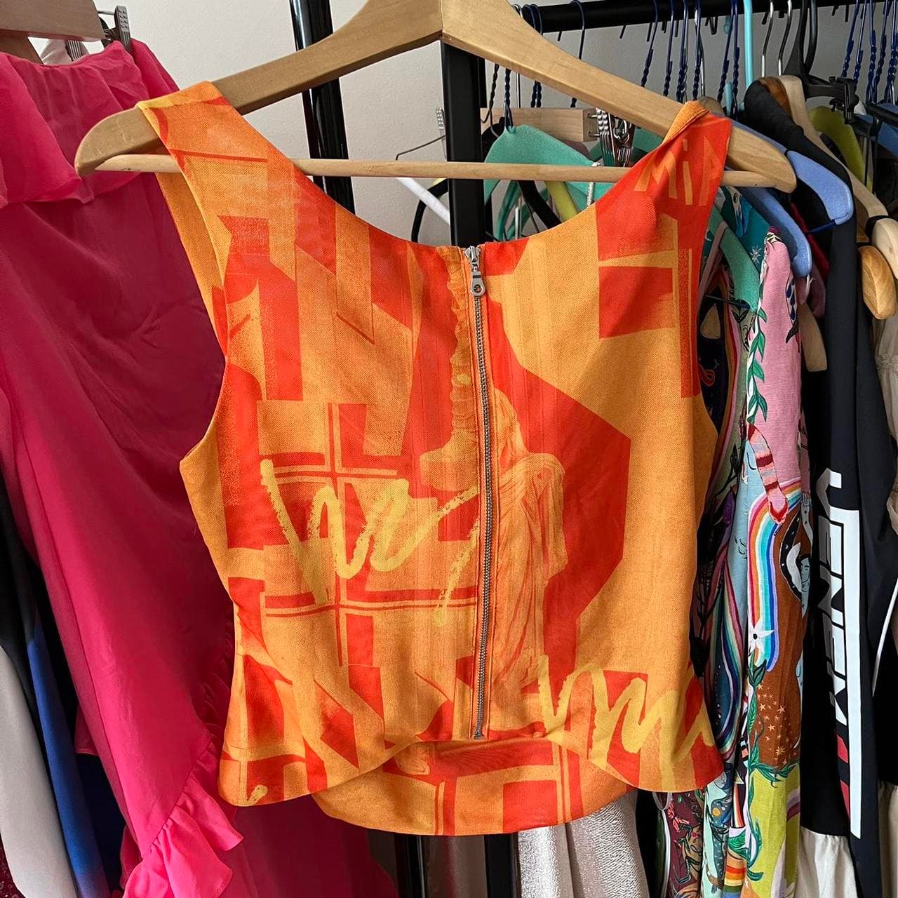 Miaou Imogene Corset and Moni Skirt Set Orange Size M — photo 4 of 5