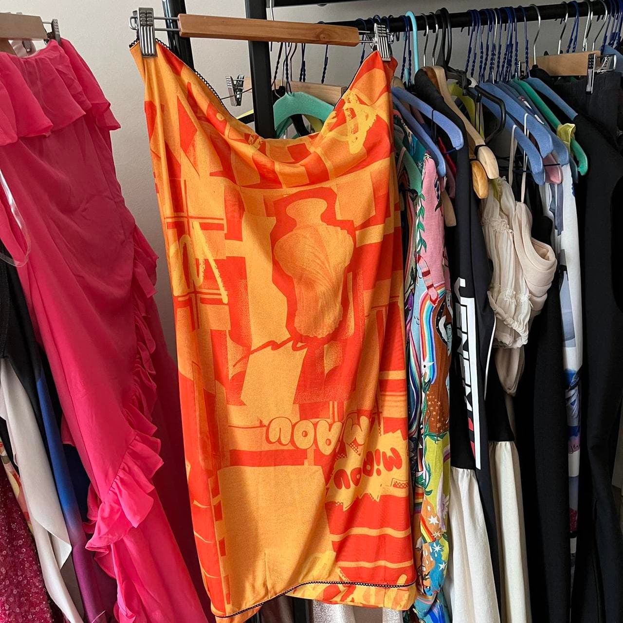 Miaou Imogene Corset and Moni Skirt Set Orange Size M — photo 5 of 5