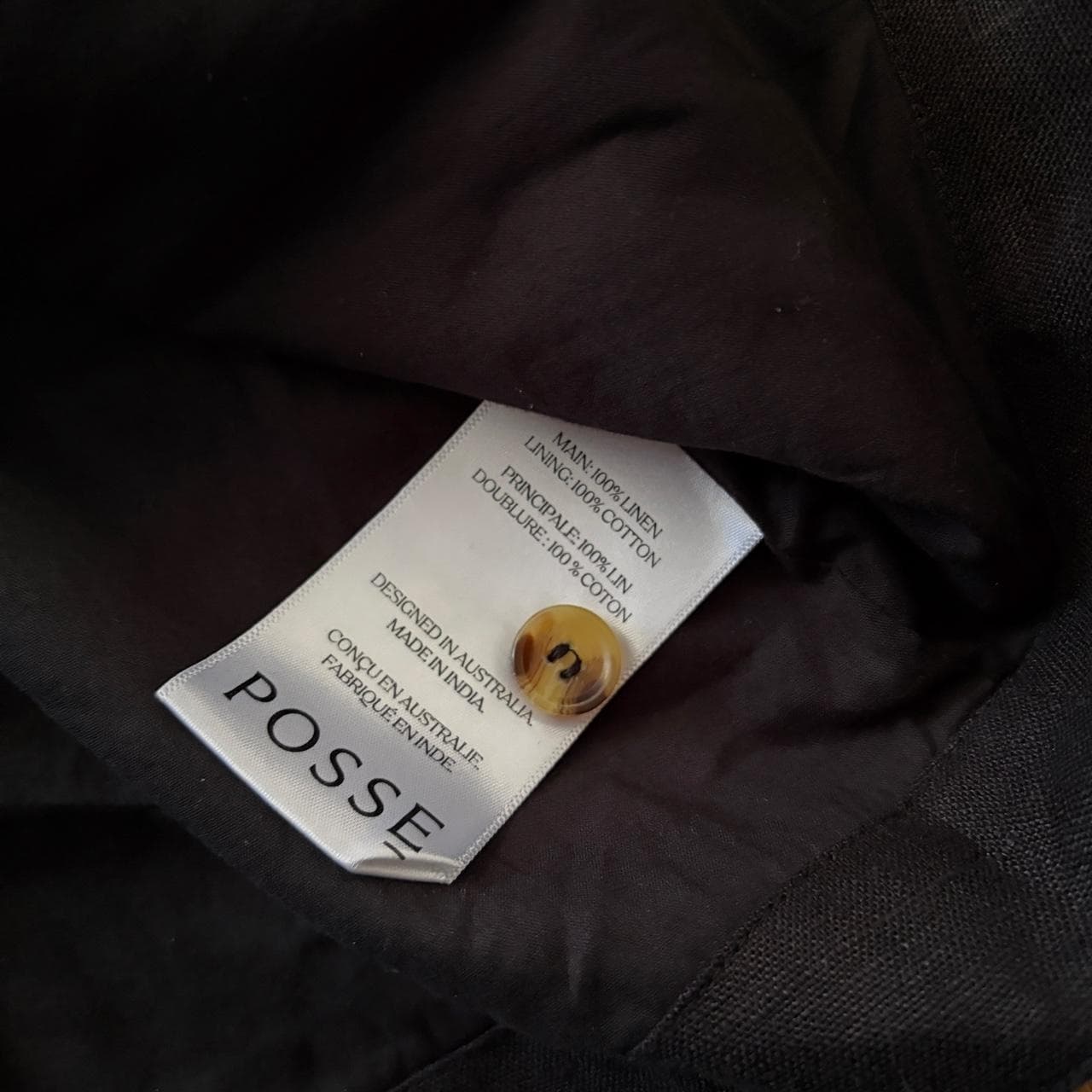 Posse Emma Linen Vest Black — photo 4 of 4