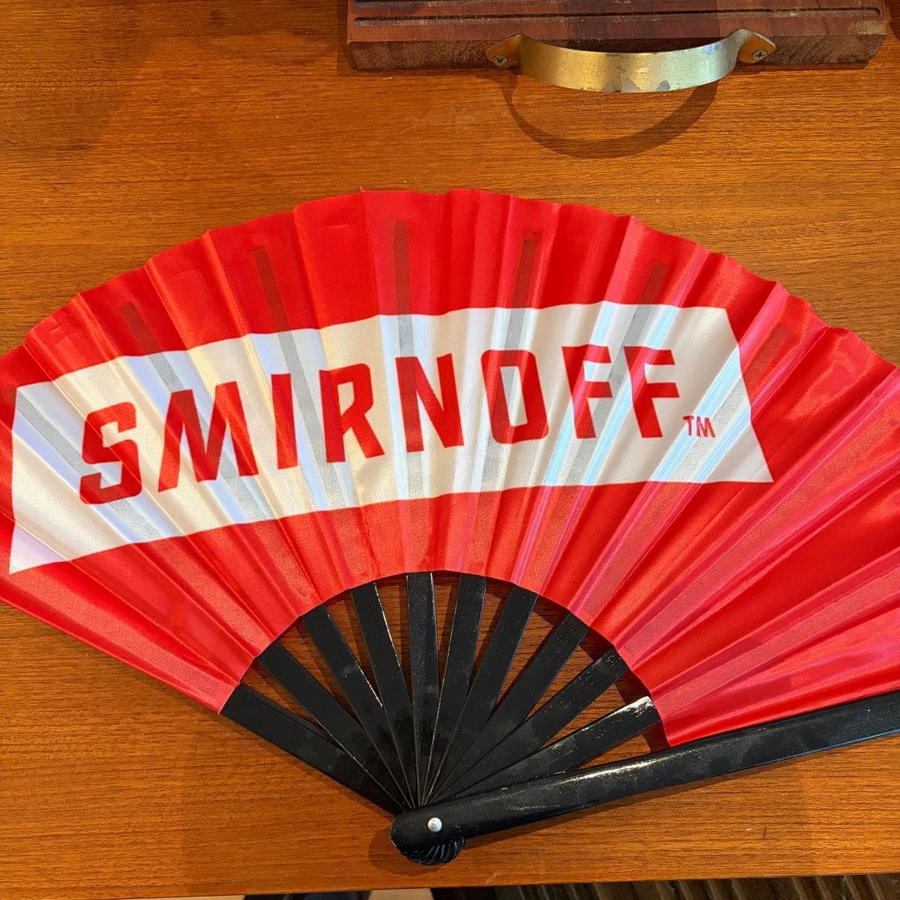 Smirnoff Branded Promotional Folding Hand Fan — photo 4 of 4