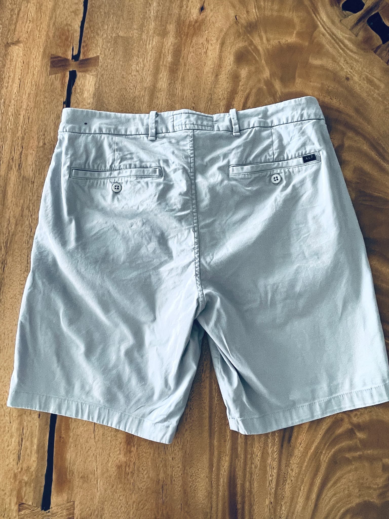 Abercrombie & Fitch Chino Shorts Stretch Light Blue Men's 34 — photo 6 of 8