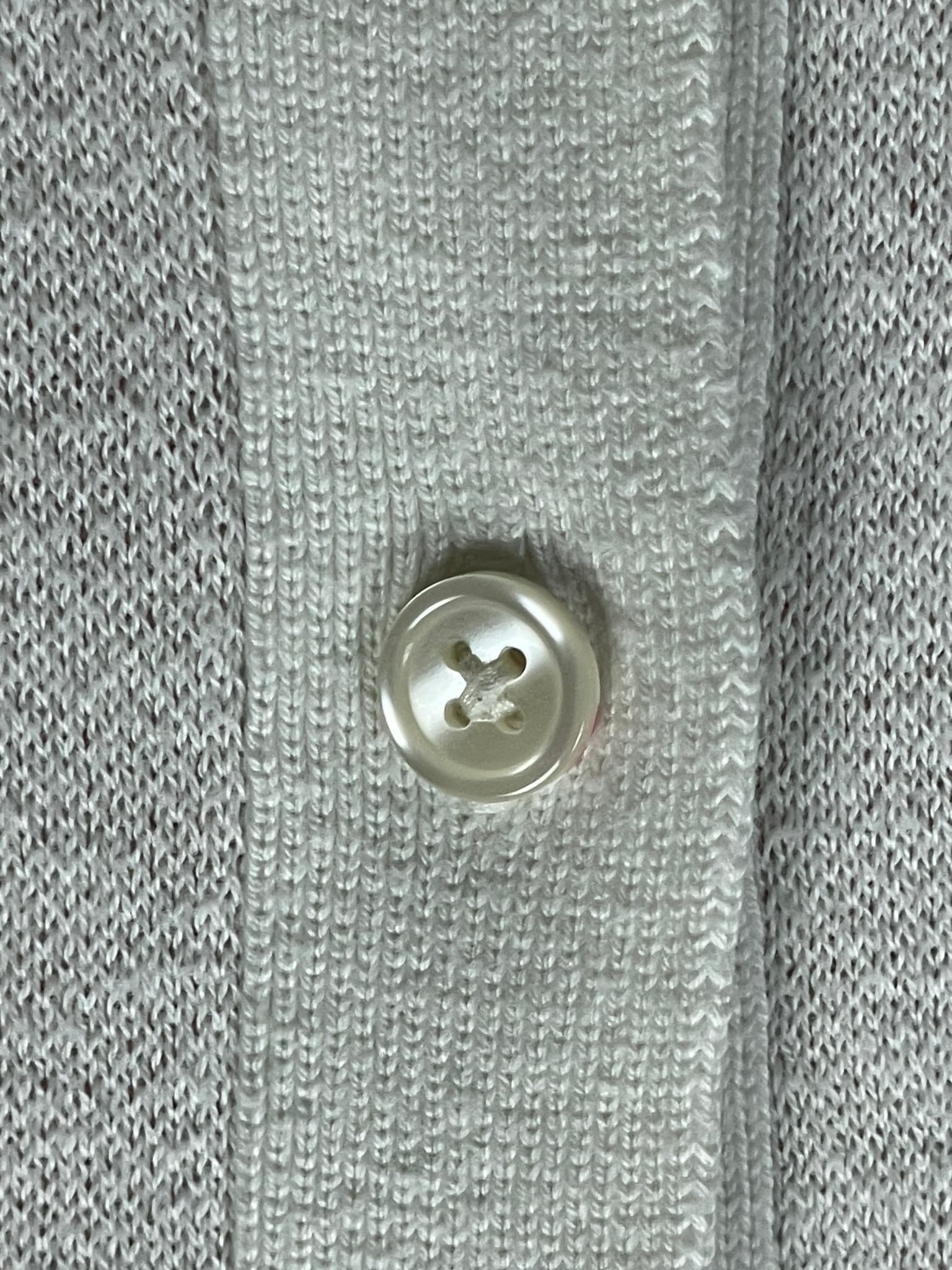 Abercrombie & Fitch Textured Knit Polo Shirt Beige Men's XXL — photo 2 of 10
