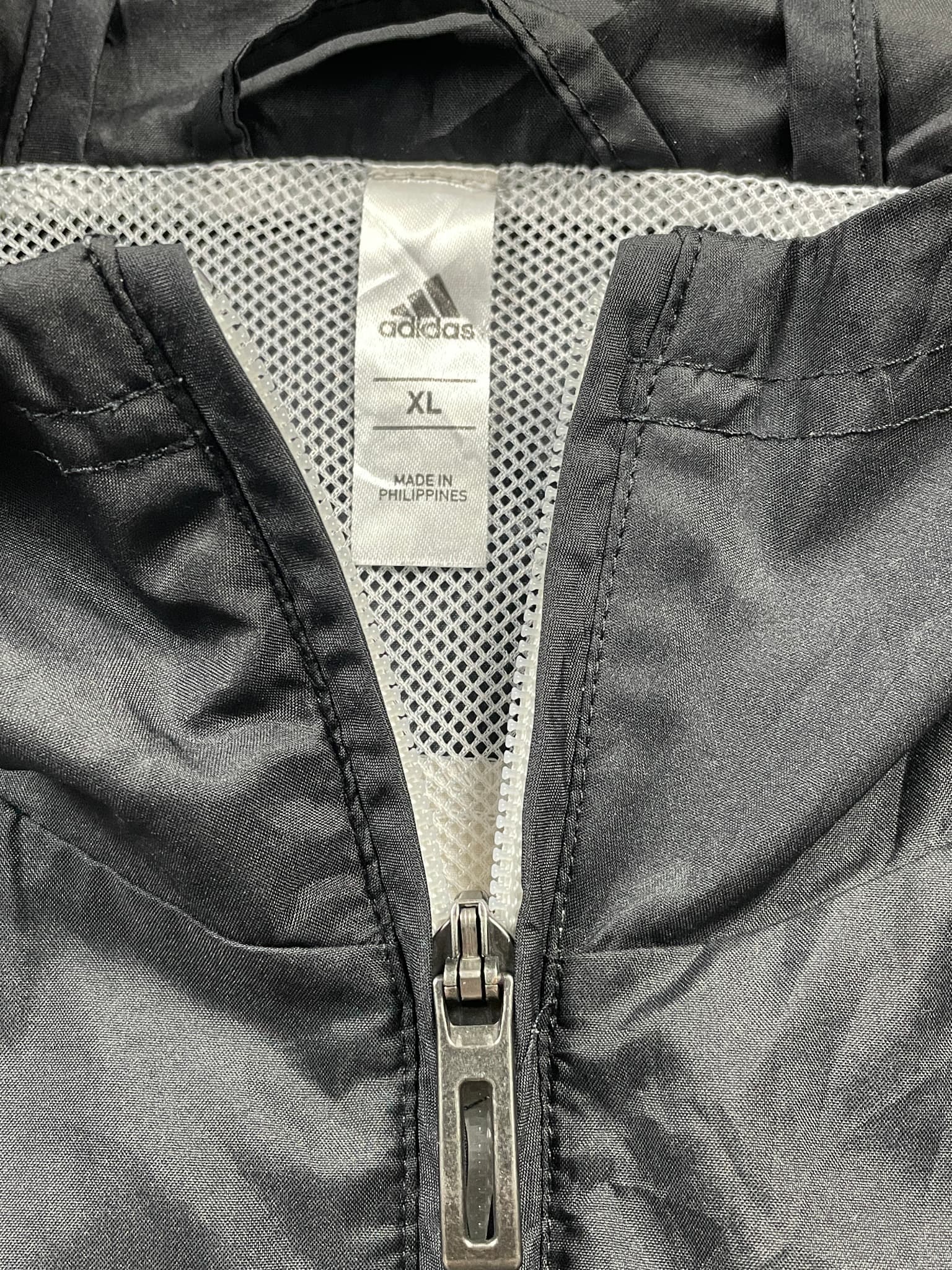 Adidas Core 18 Rain Jacket Full Zip Black White Men's XL — photo 3 of 10