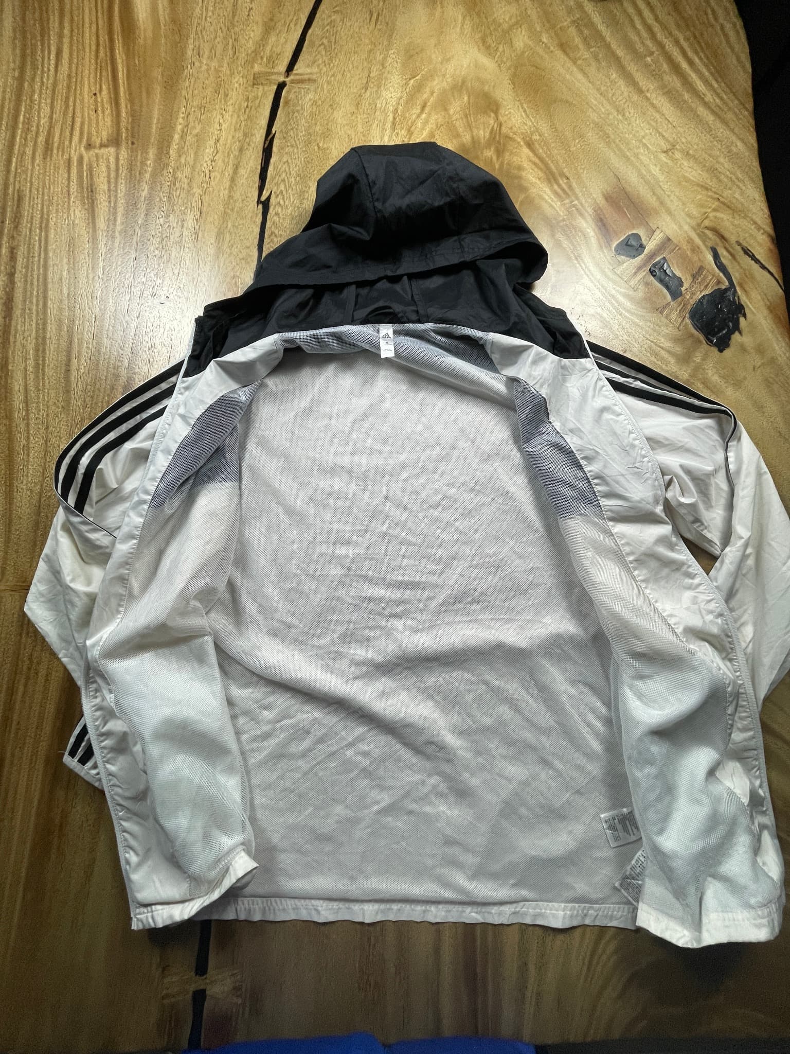 Adidas Core 18 Rain Jacket Full Zip Black White Men's XL — photo 6 of 10