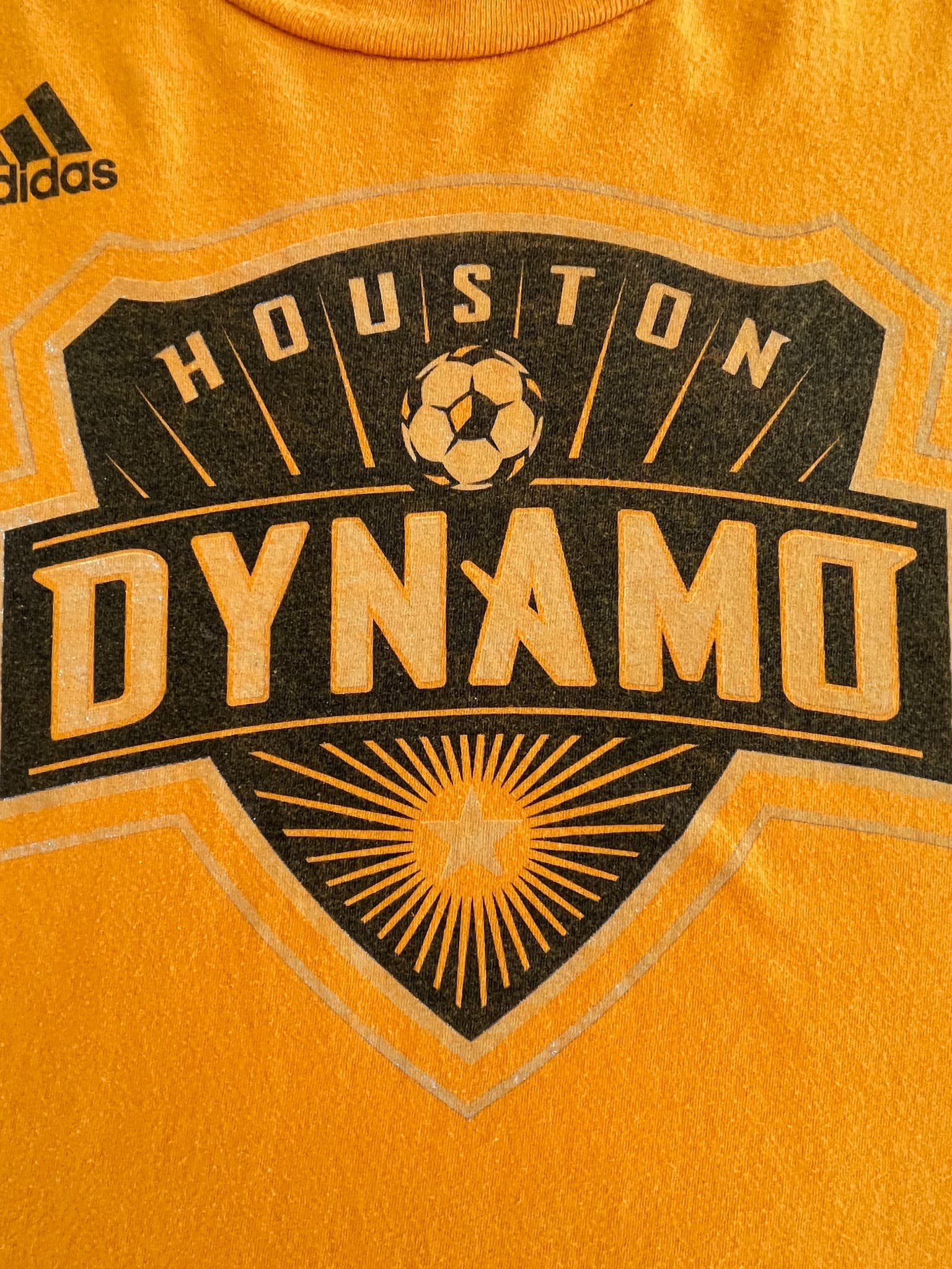 Adidas Houston Dynamo MLS The Go-To Tee Orange Men's M — photo 2 of 8