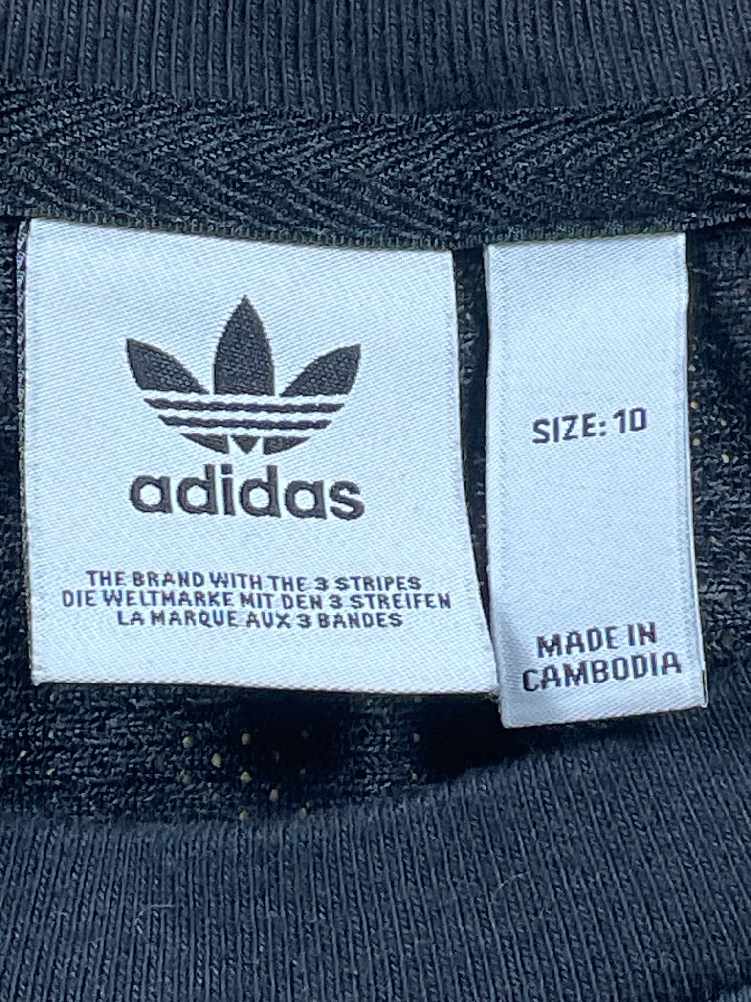 Adidas Originals Trefoil 3-Stripes Boyfriend T-Shirt Black Women's 10 — photo 3 of 10