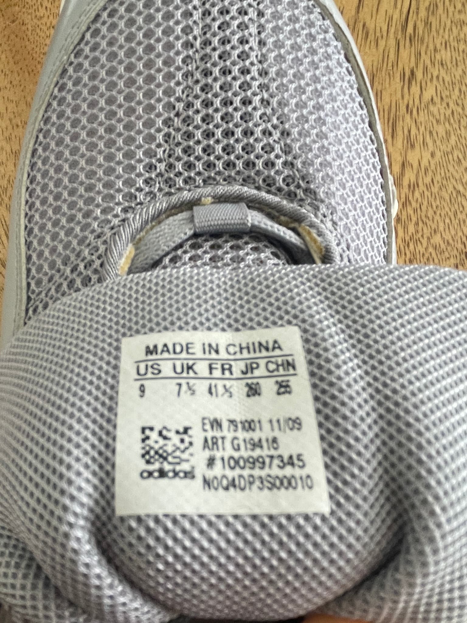 adidas stella mccartney Barricade Tennis Shoes Grey Women's US 9 — photo 5 of 8