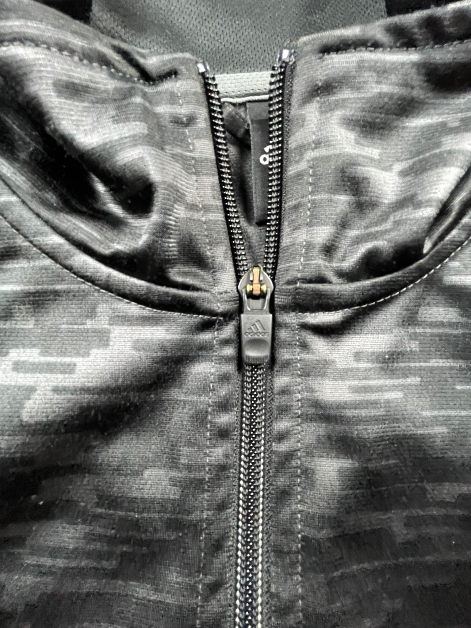 Adidas Track Jacket Full Zip Camo Print Black Men's M — photo 3 of 10