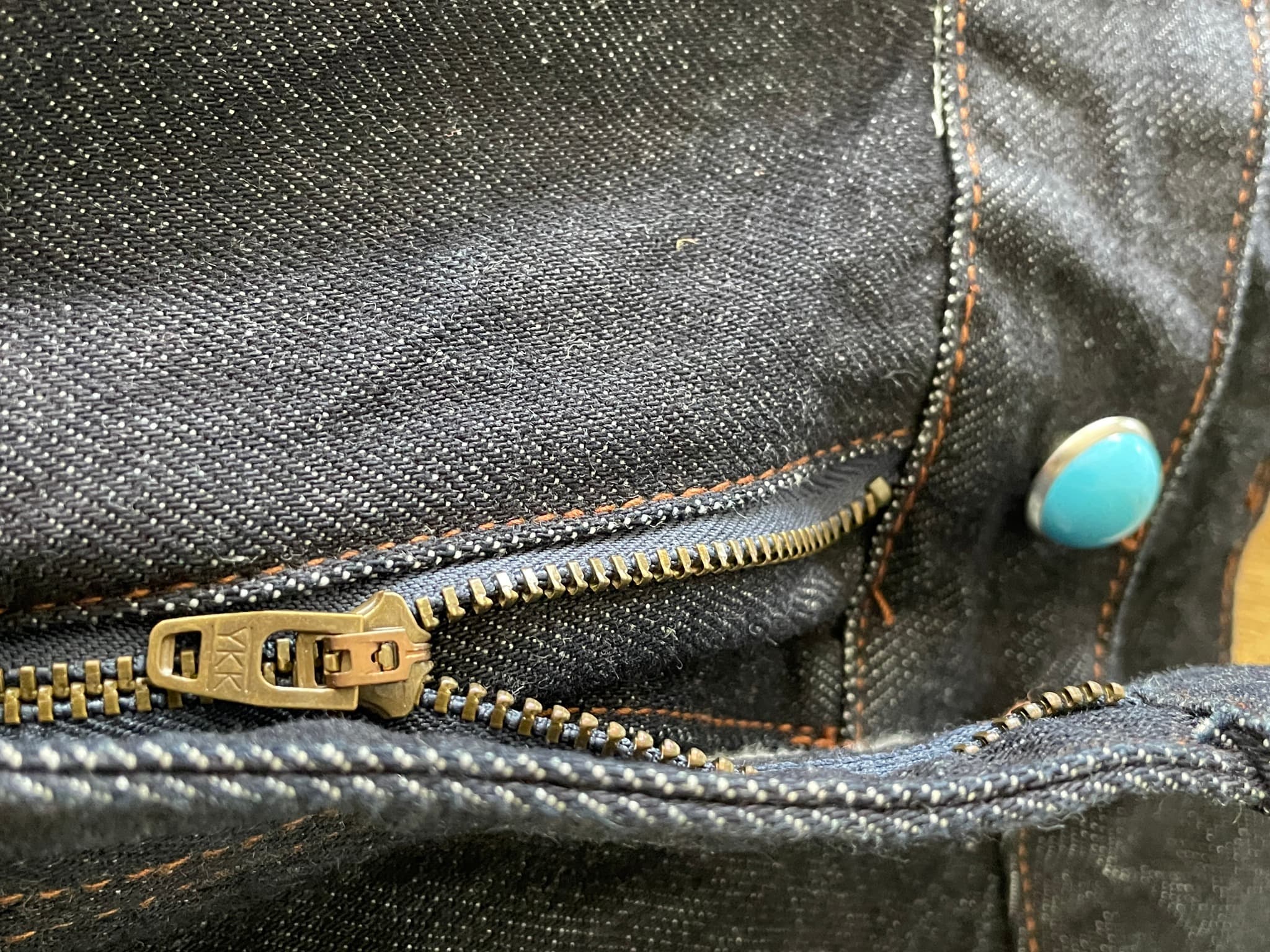 ANTIDOTEWORLDWIDE Denim Jeans Turquoise Studded Black Unisex M — photo 4 of 13