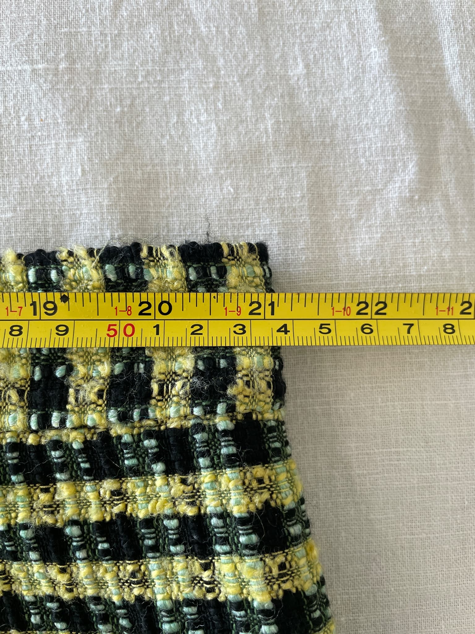 ASOS Black & Neon Yellow Tweed Mini Skirt Size 22 — photo 4 of 6