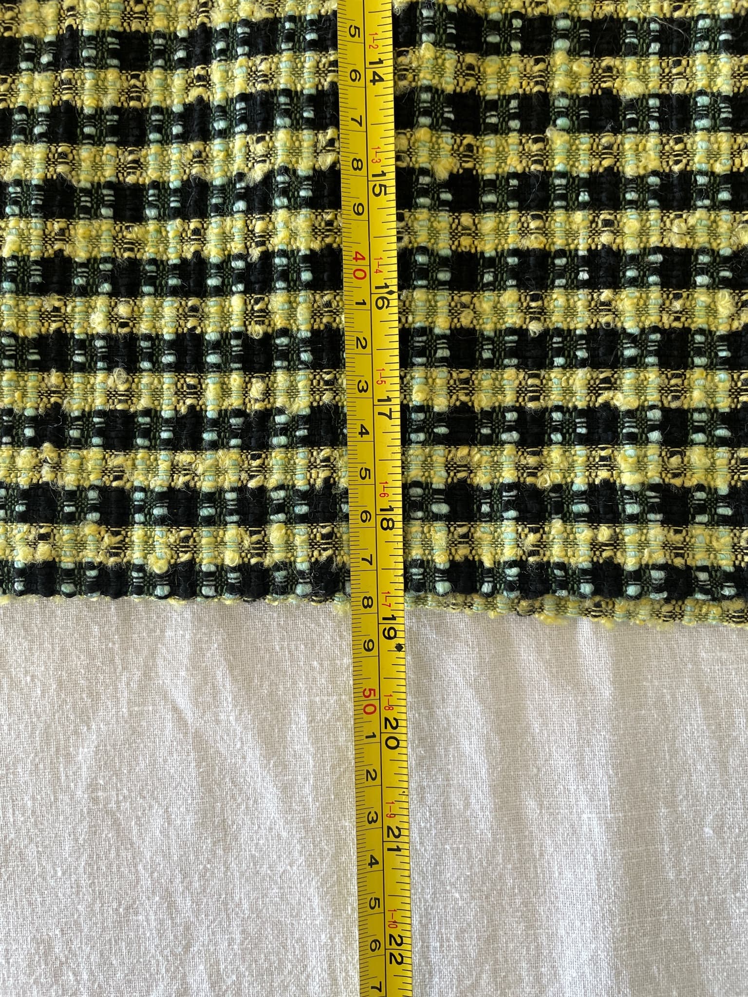 ASOS Black & Neon Yellow Tweed Mini Skirt Size 22 — photo 5 of 6