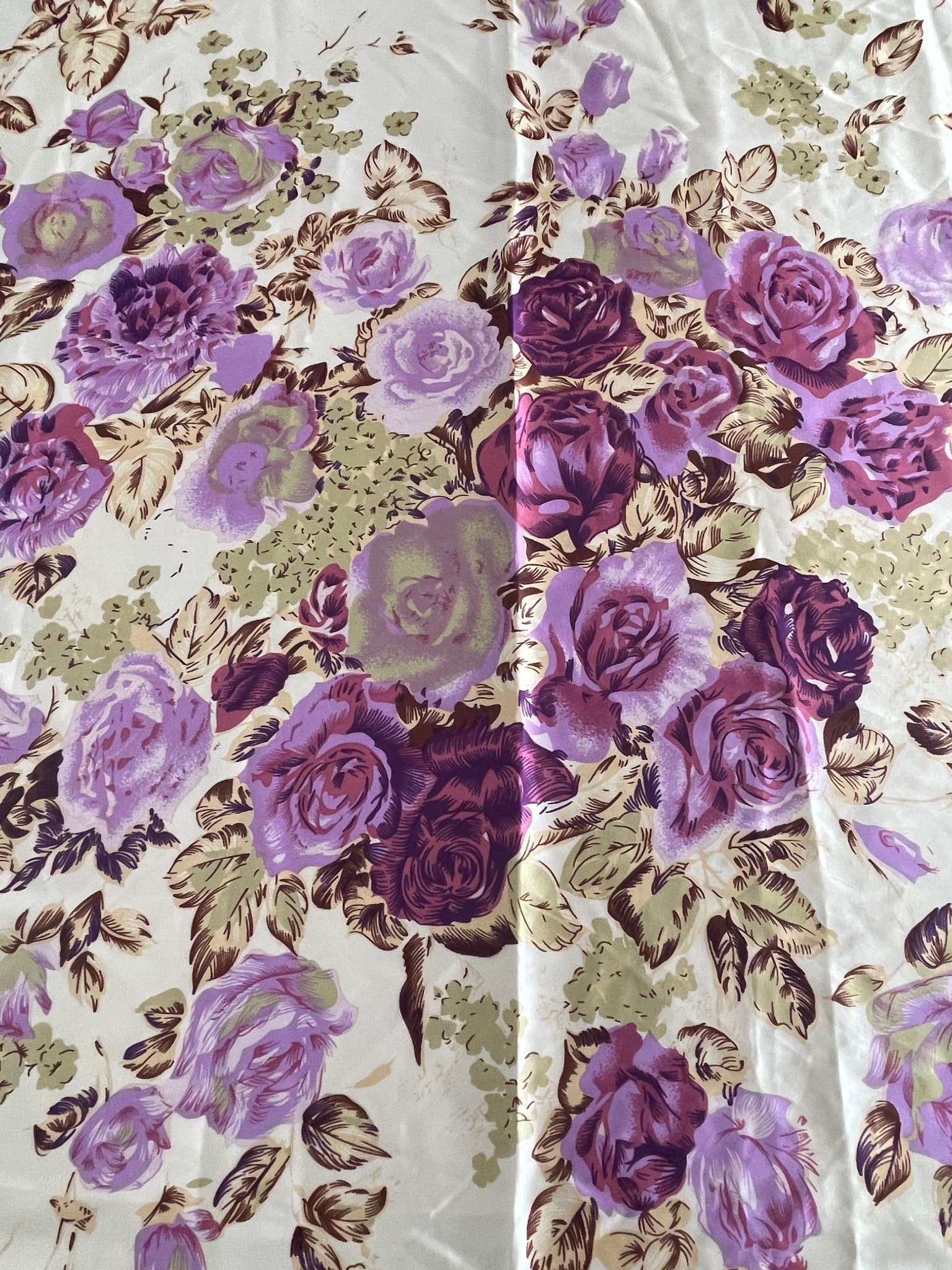 Astur The Label Square Scarf Floral Butterfly Print Purple One Size — photo 3 of 6