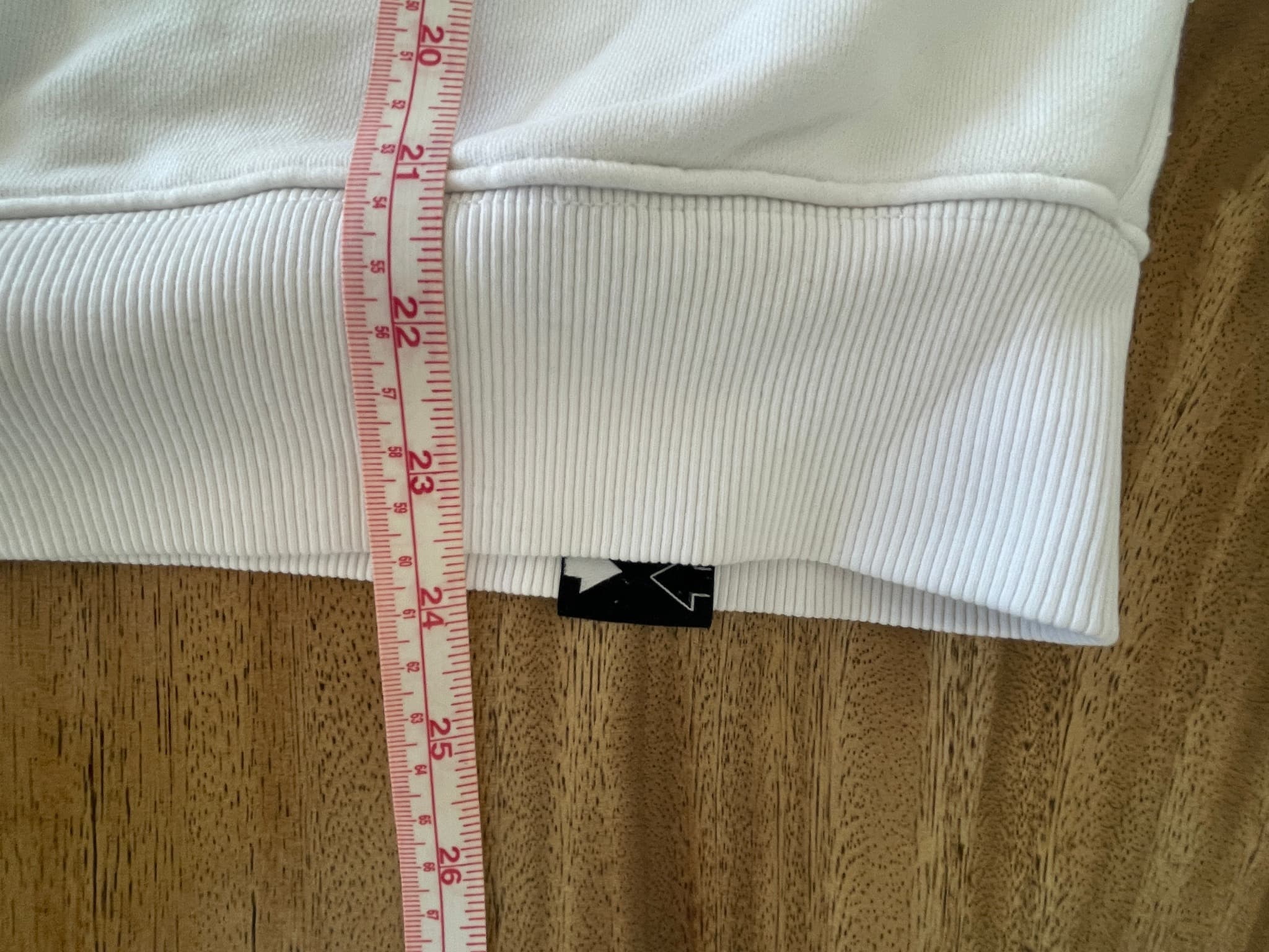 Bossini.X Pullover Hoodie Keep Real Embroidery White Unisex S — photo 11 of 12