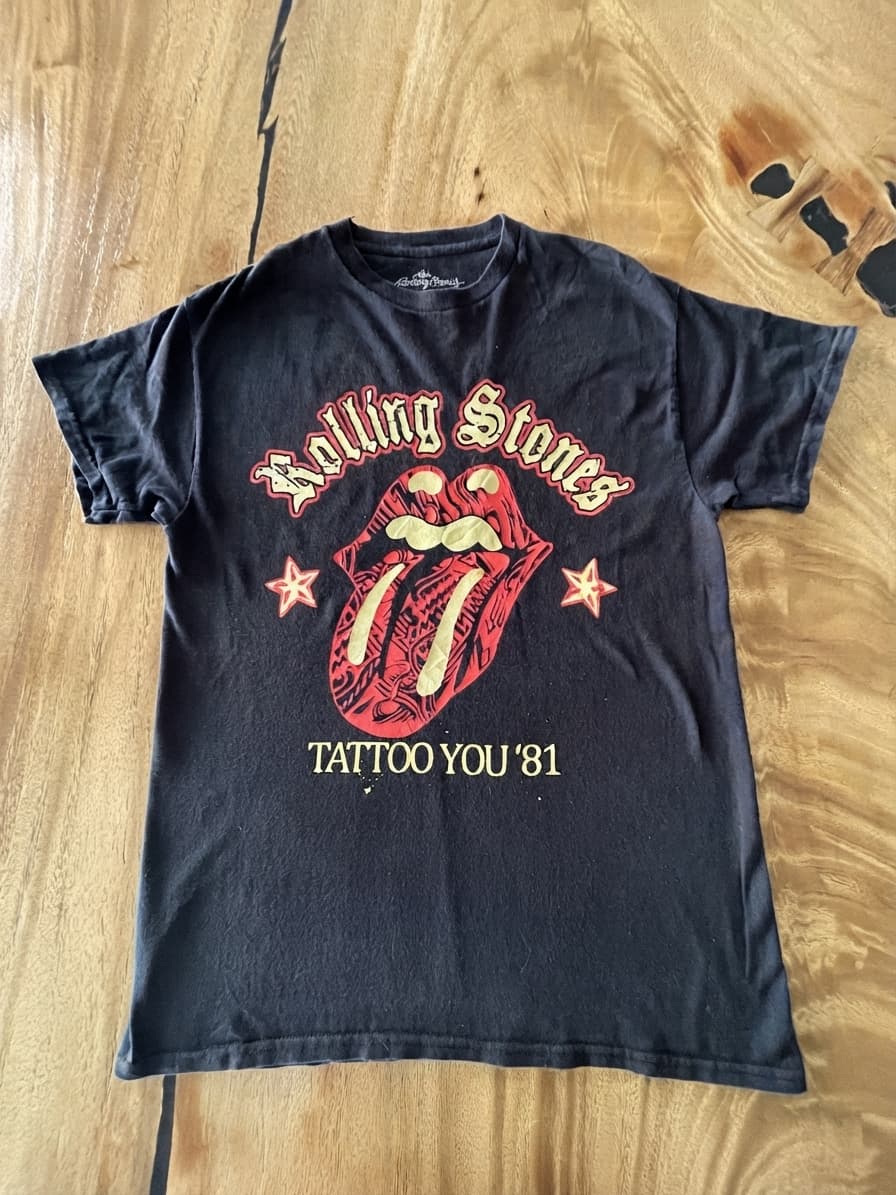 Bravado Rolling Stones Graphic T-Shirt Tattoo You '81 Logo Black Unisex M — photo 1 of 6