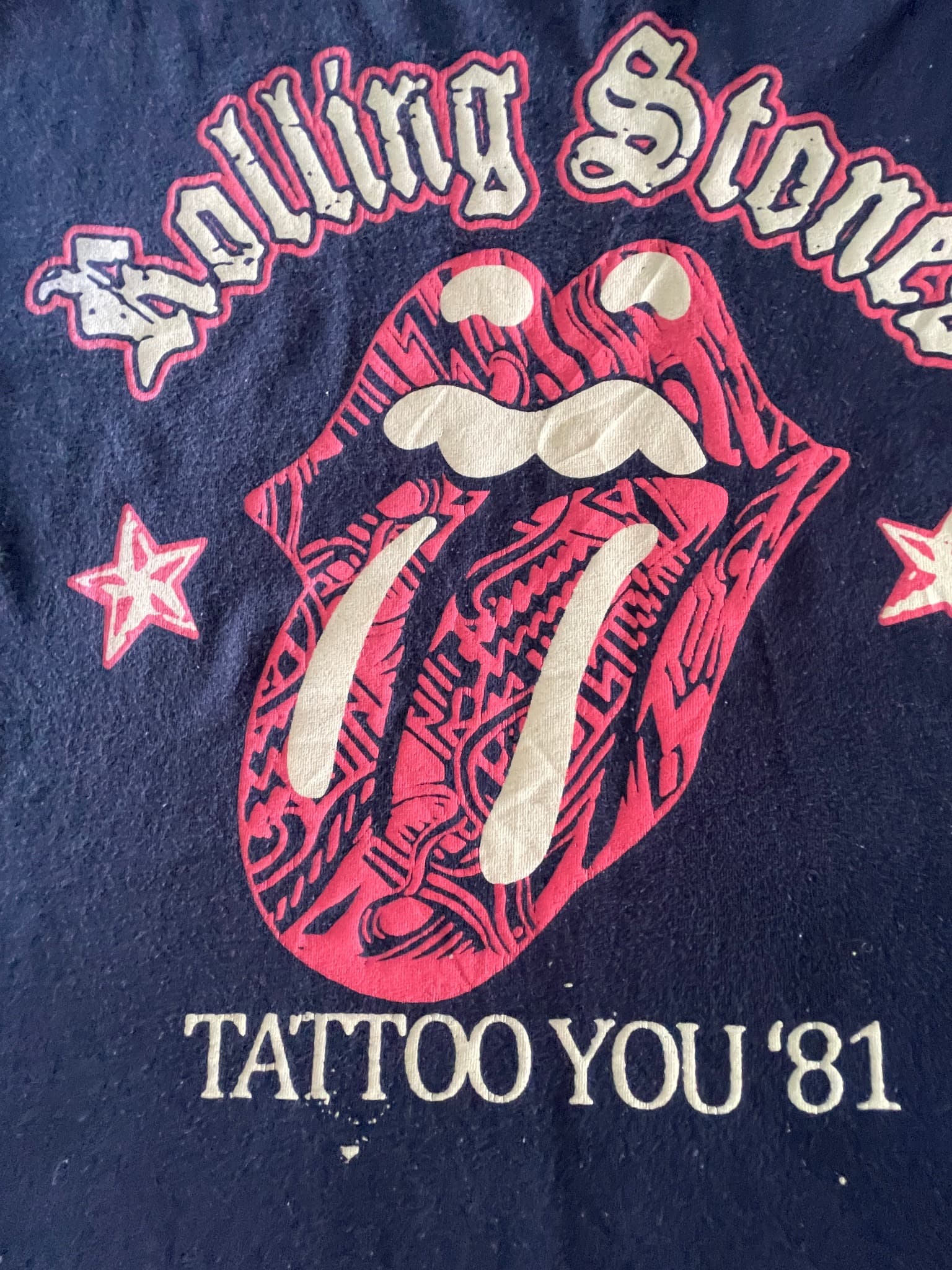 Bravado Rolling Stones Graphic T-Shirt Tattoo You '81 Logo Black Unisex M — photo 2 of 6