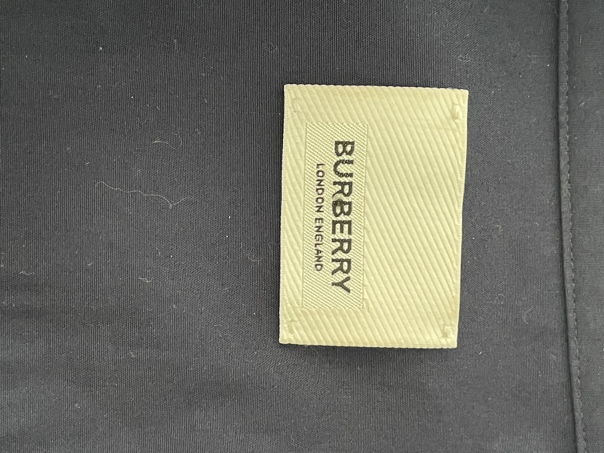 Burberry Monogram Motif Cotton Shirt Navy Blue Size L — photo 2 of 8