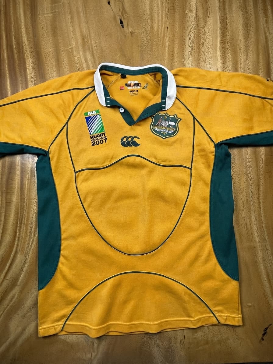 Canterbury Australia Wallabies 2007 Rugby World Cup Replica Jersey Gold Men's M — photo 1 of 9