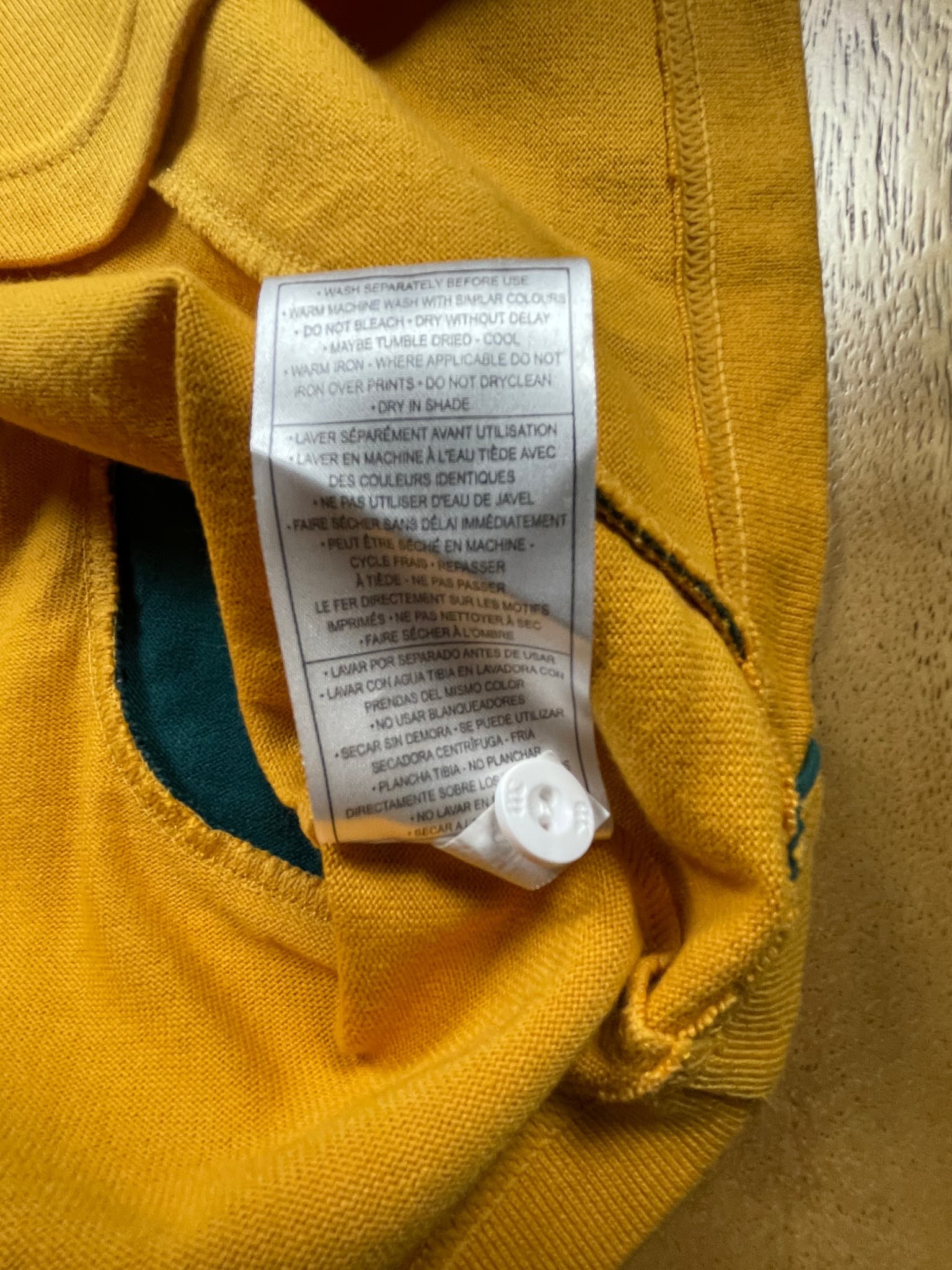 Canterbury Australia Wallabies 2007 Rugby World Cup Replica Jersey Gold Men's M — photo 8 of 9