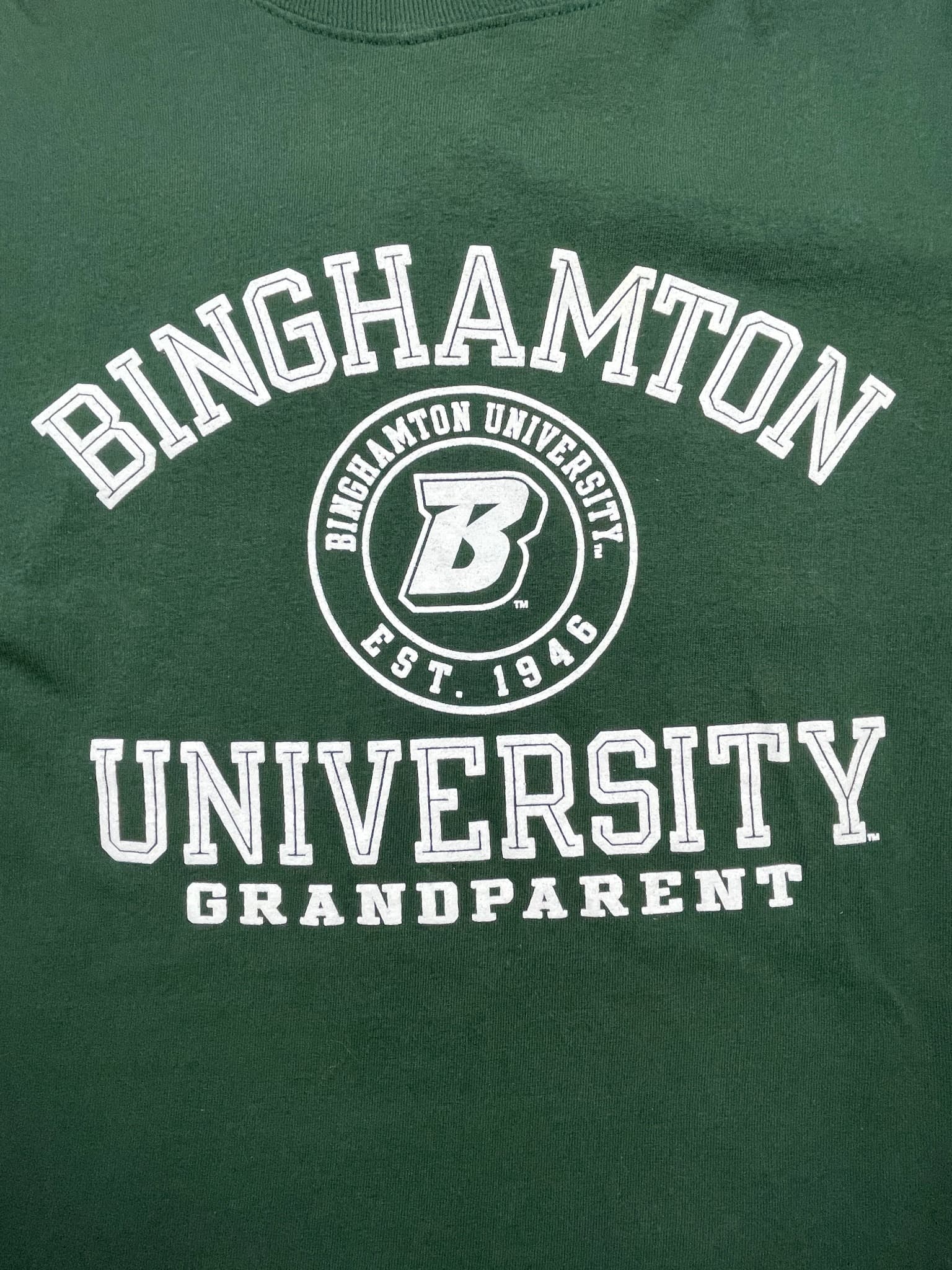 Champion Binghamton University Grandparent T-Shirt Green Unisex L — photo 2 of 5