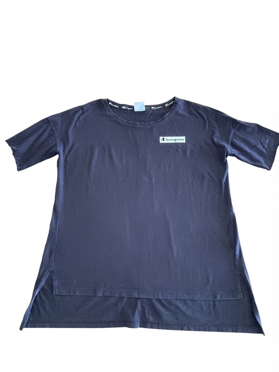 Champion Boxy High-Low Hem T-Shirt Dark Grey Women's L — photo 1 of 8