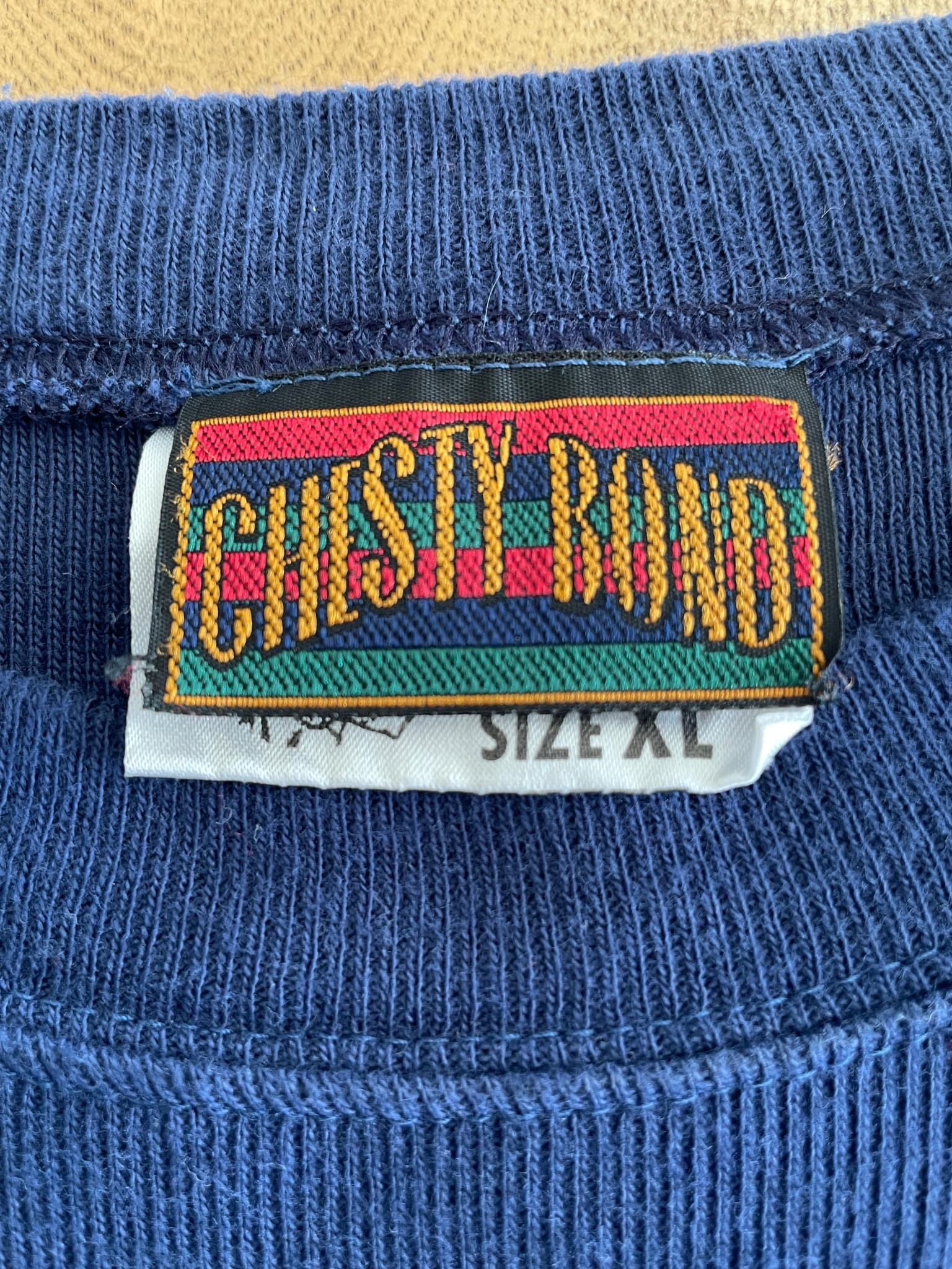 Chesty Bond Ribbed T-Shirt Navy Blue Australian Heritage XL — photo 2 of 8
