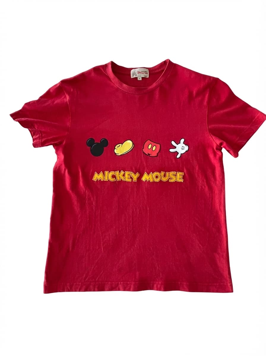 Disney Mickey Mouse Red Graphic T-Shirt Hong Kong Disneyland Size M — photo 1 of 7