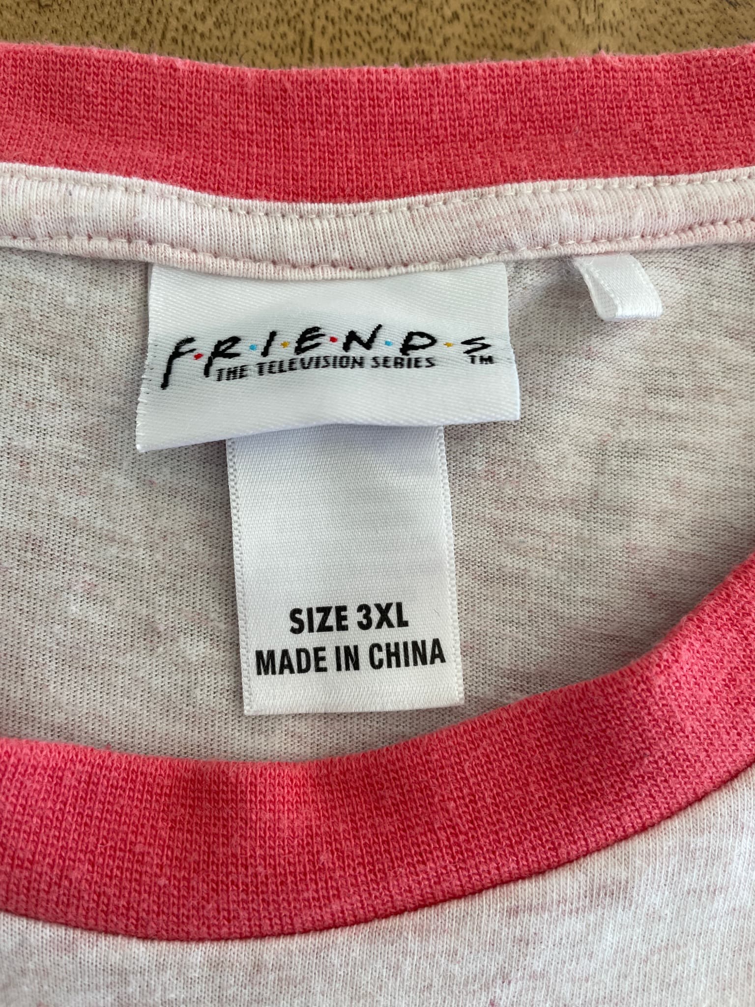 Friends You're My Lobster Raglan T-Shirt White and Pink 3XL — photo 4 of 8