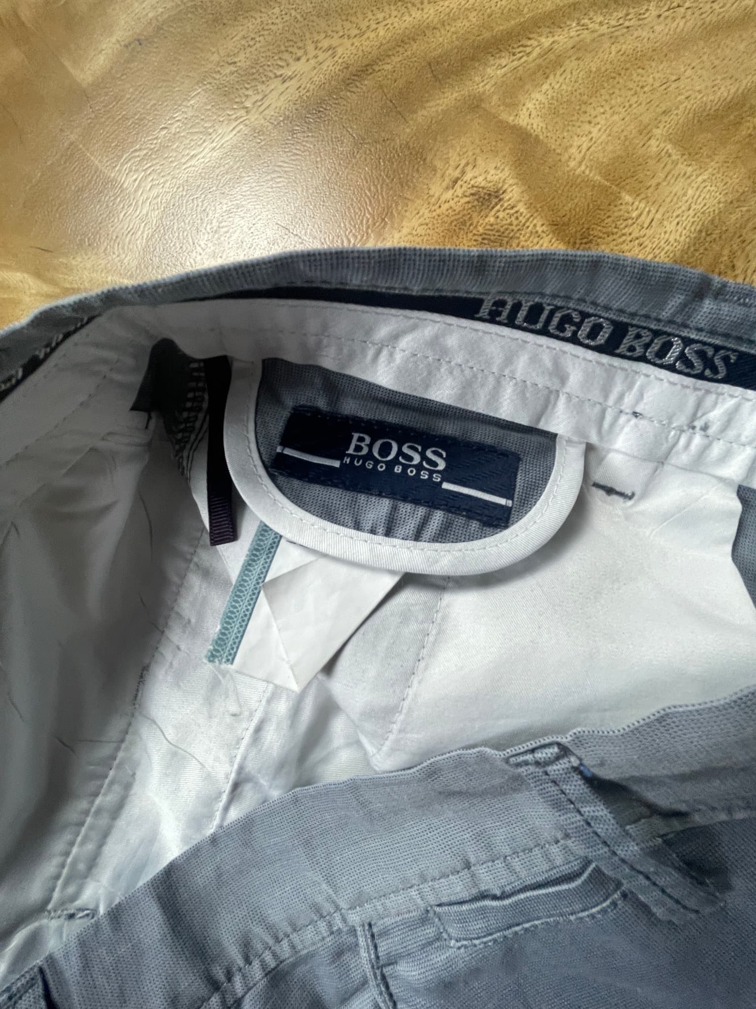 Hugo Boss Chino Pants Button-Closure Pockets Grey Men's 32 — photo 4 of 9