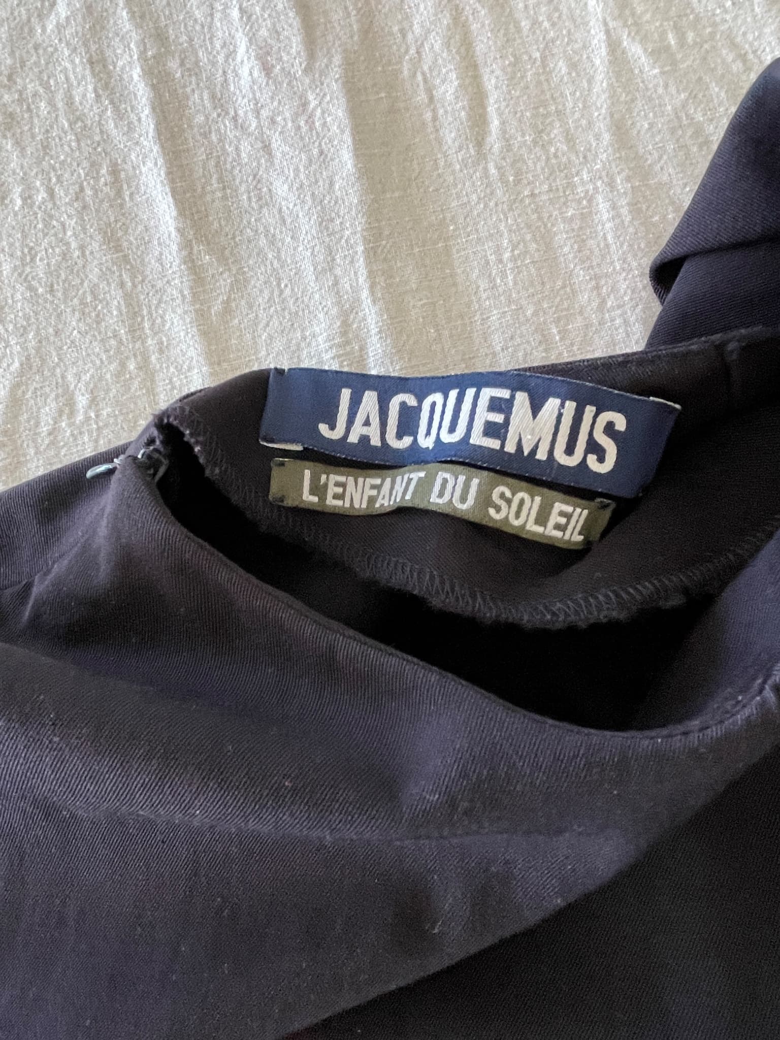 Jacquemus L'enfant du soleil Mini Dress Navy Wool — photo 2 of 6