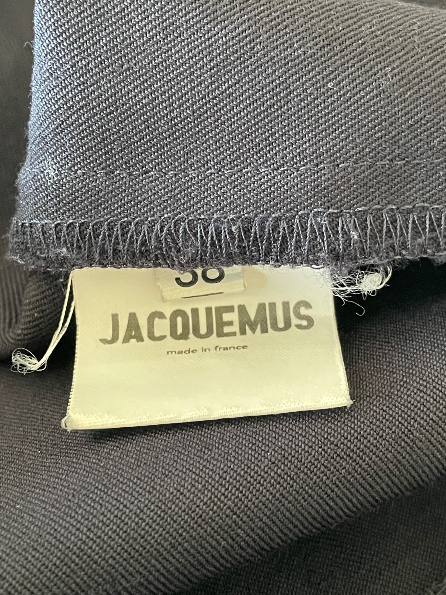 Jacquemus L'enfant du soleil Mini Dress Navy Wool — photo 3 of 6
