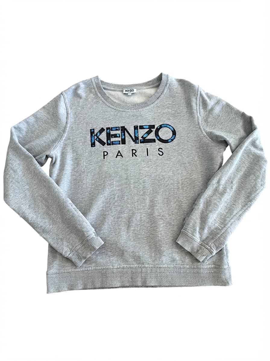 Kenzo Paris Sweatshirt Floral Logo Grey Size L — photo 1 of 7
