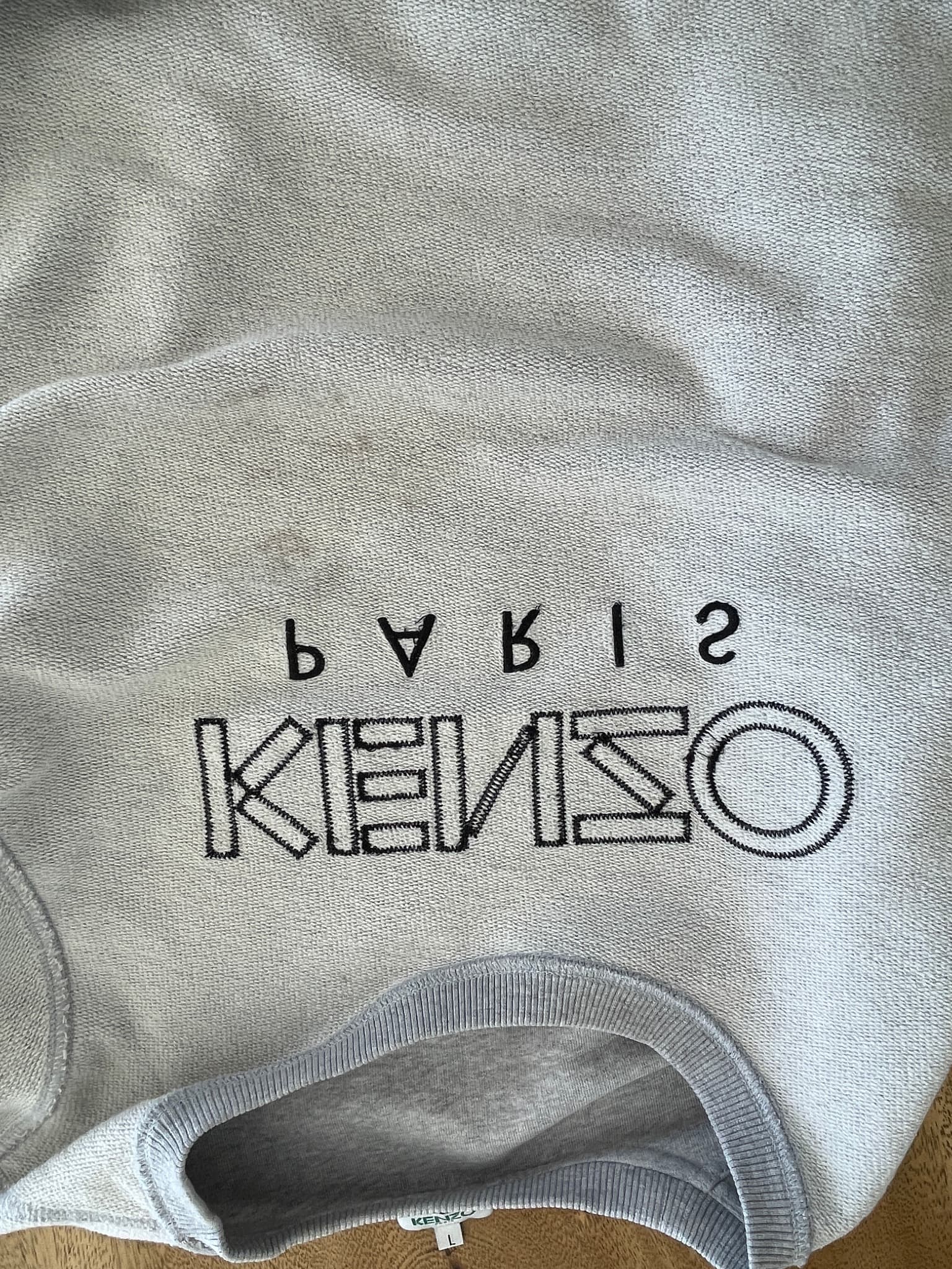 Kenzo Paris Sweatshirt Floral Logo Grey Size L — photo 7 of 7