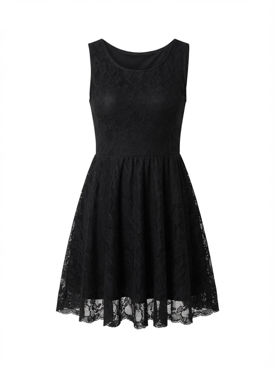 Kling Lace Sleeveless Fit and Flare Dress Black Size 2 — photo 1 of 8