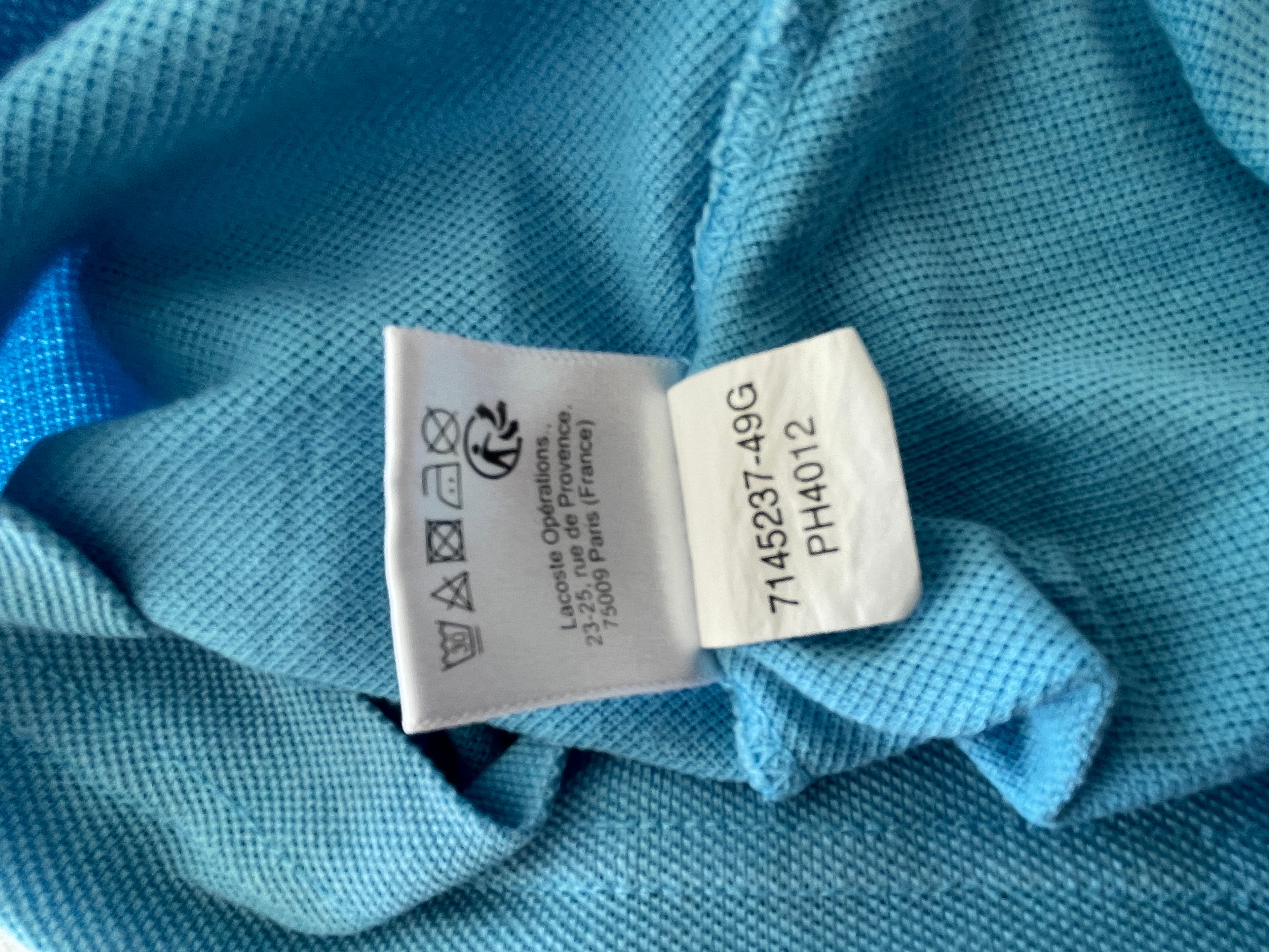 Lacoste Classic Fit L.12.12 Polo Shirt Light Blue — photo 6 of 8