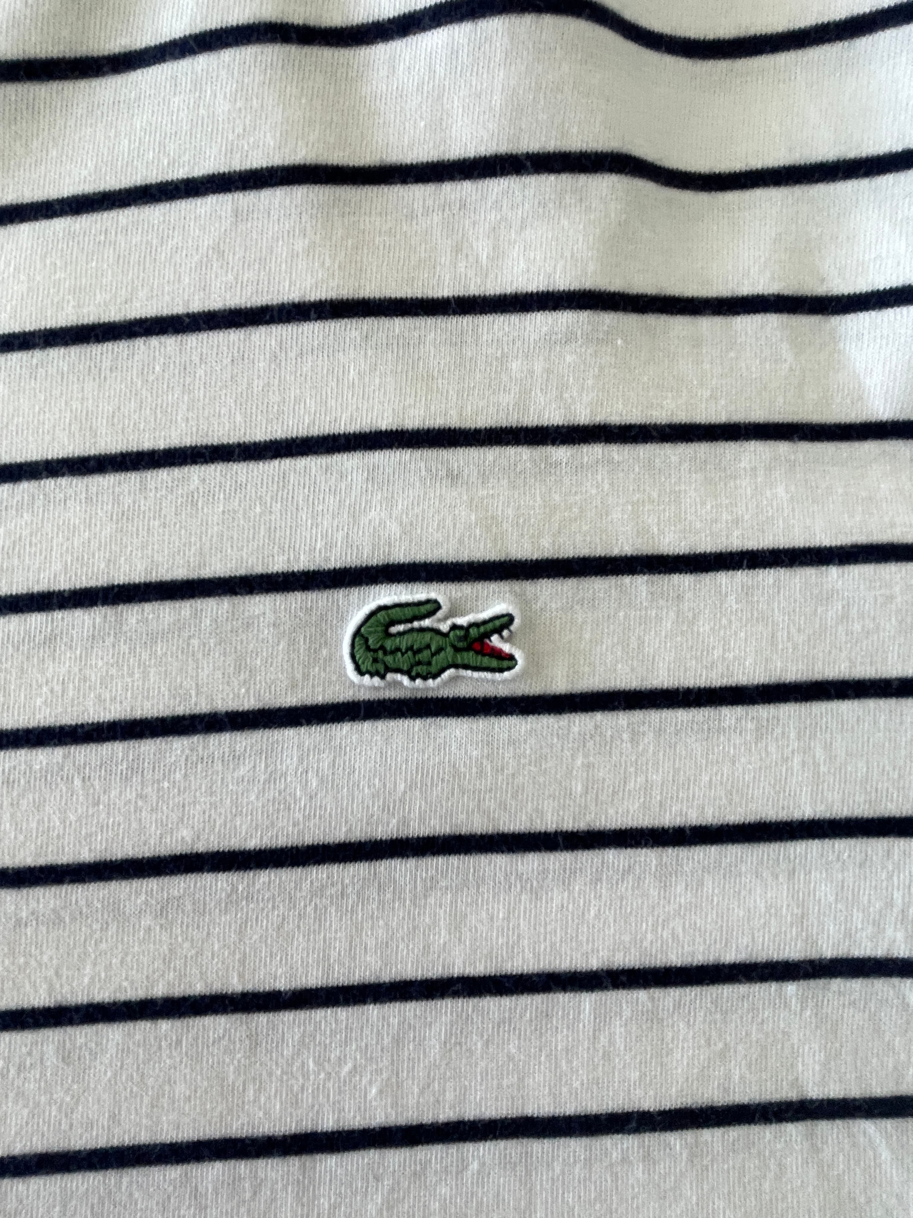 Lacoste Men's Regular Fit Striped Crew Neck T-Shirt — photo 3 of 6