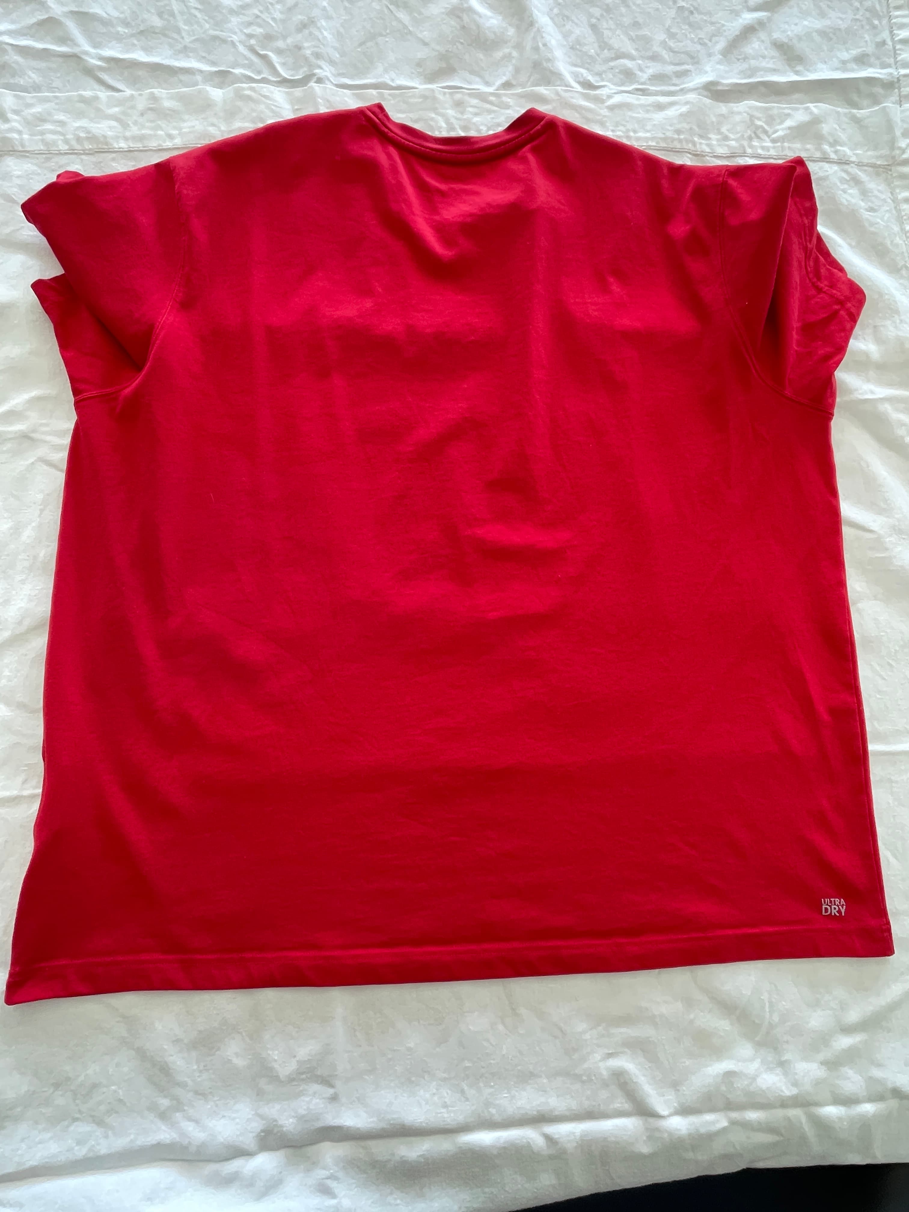 LACOSTE SPORT Sport Red Ultra Dry Crew Neck T-Shirt — photo 6 of 8