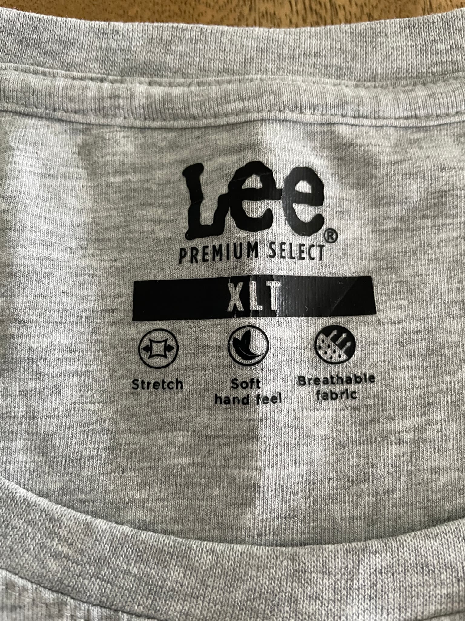 Lee Long Sleeve Pocket T-Shirt Crew Neck Grey Men's XLT — photo 4 of 9