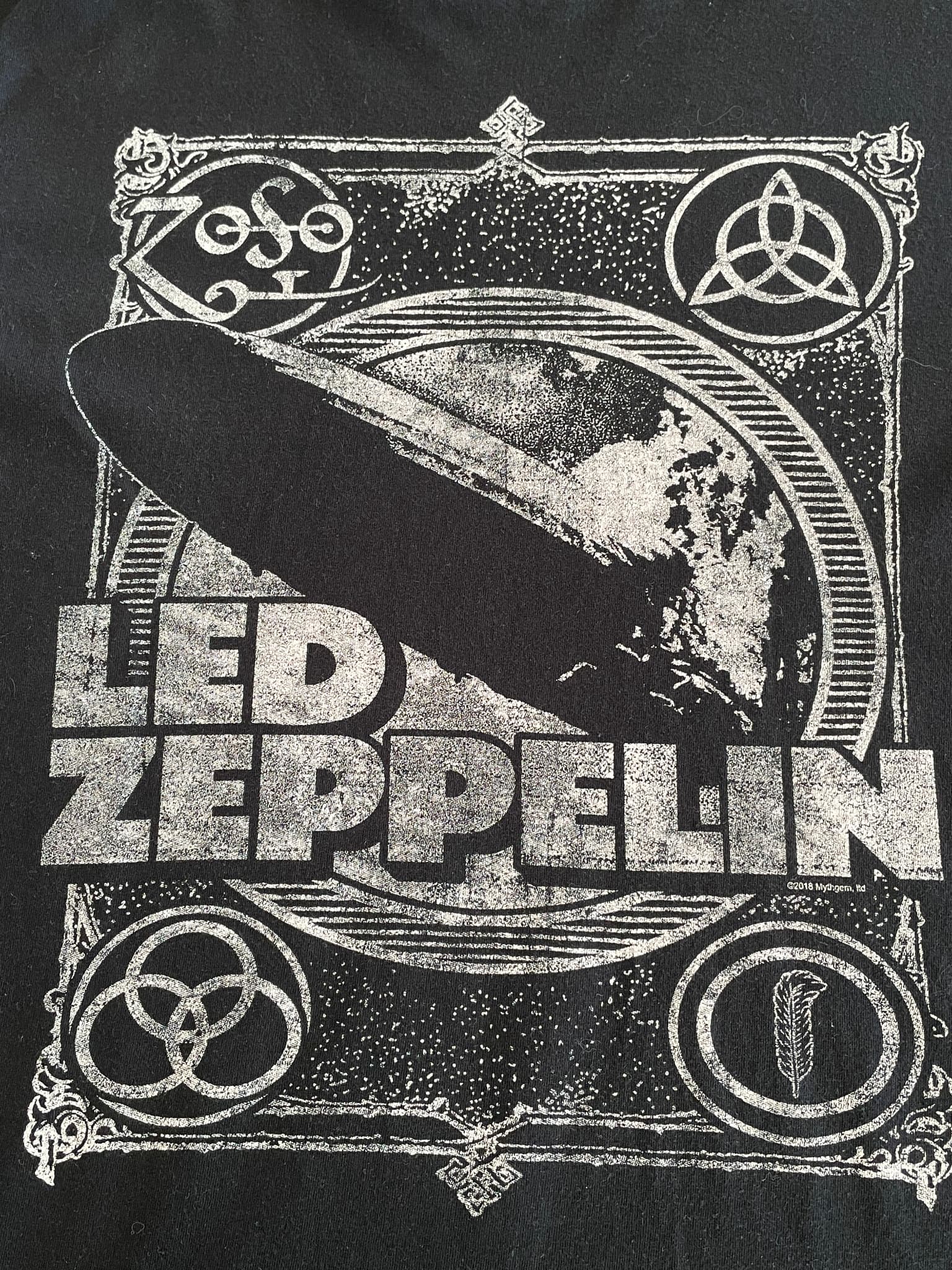 Licensing Essentials LED ZEPPELIN Airship Graphic T-Shirt Black Men's XL — photo 2 of 6
