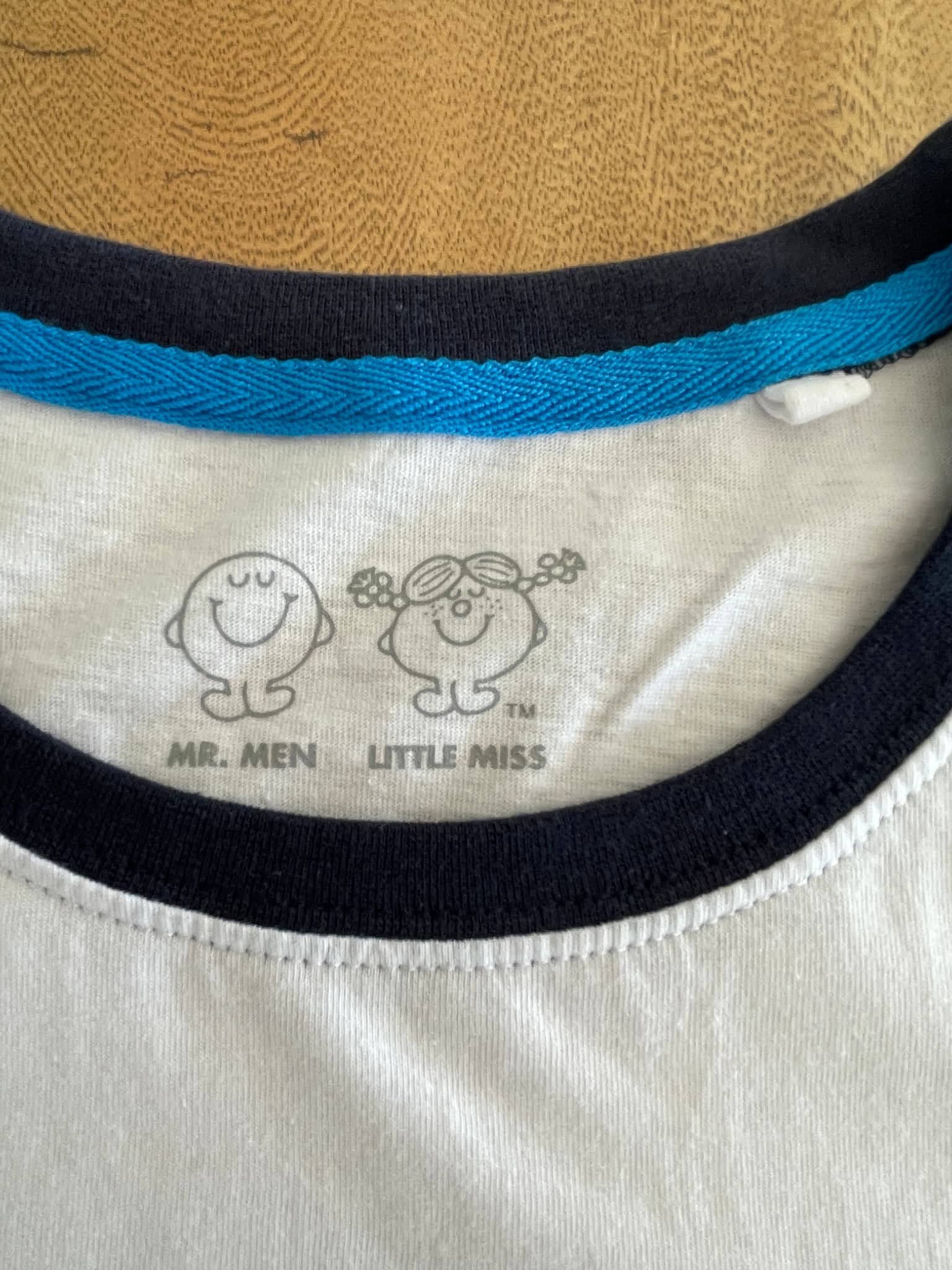 mitchdowa. Ringer T-Shirt Happy Grumpy Strong Graphic White Size L — photo 3 of 7
