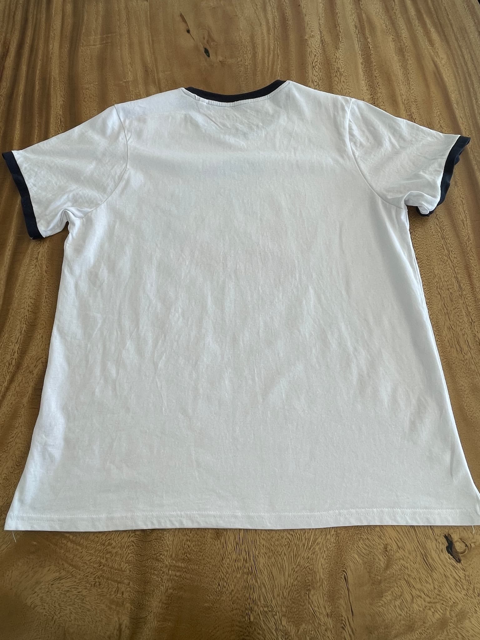 mitchdowa. Ringer T-Shirt Happy Grumpy Strong Graphic White Size L — photo 7 of 7