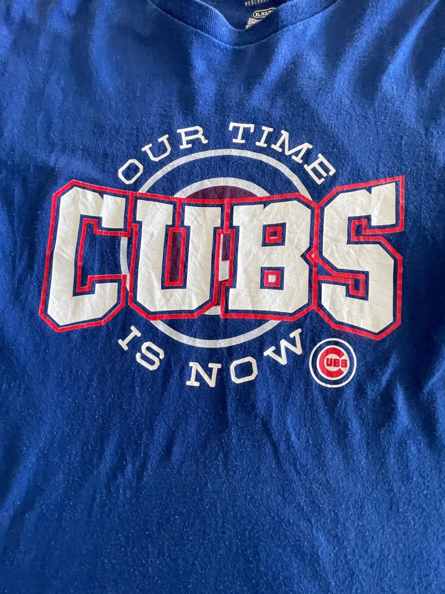 MLB Chicago Cubs Our Time Is Now Graphic T-Shirt Blue Men's XL — photo 2 of 8