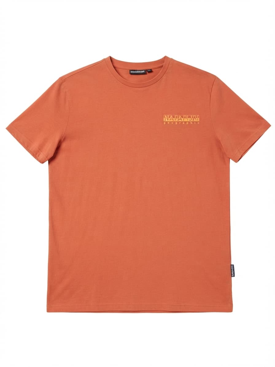 Napapijri S-Box T-Shirt Graphic Logo Orange Men's L — photo 1 of 7