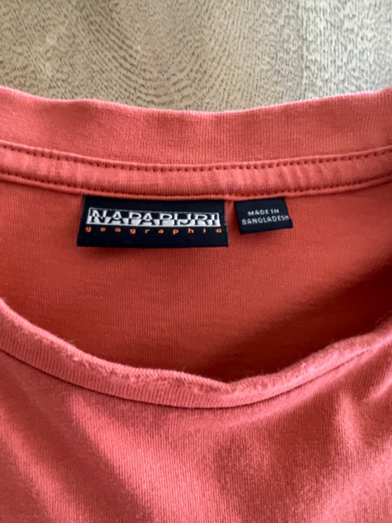 Napapijri S-Box T-Shirt Graphic Logo Orange Men's L — photo 2 of 7