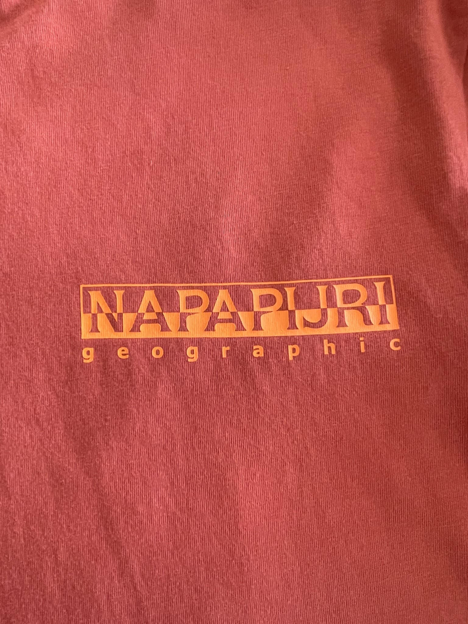 Napapijri S-Box T-Shirt Graphic Logo Orange Men's L — photo 3 of 7