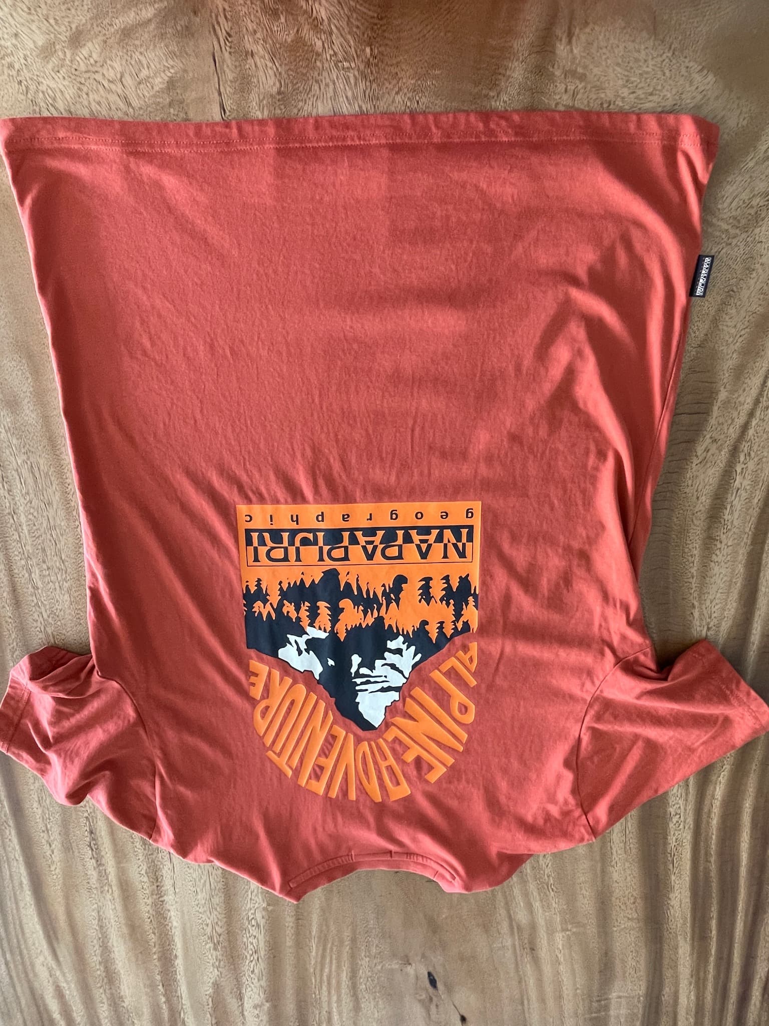 Napapijri S-Box T-Shirt Graphic Logo Orange Men's L — photo 7 of 7