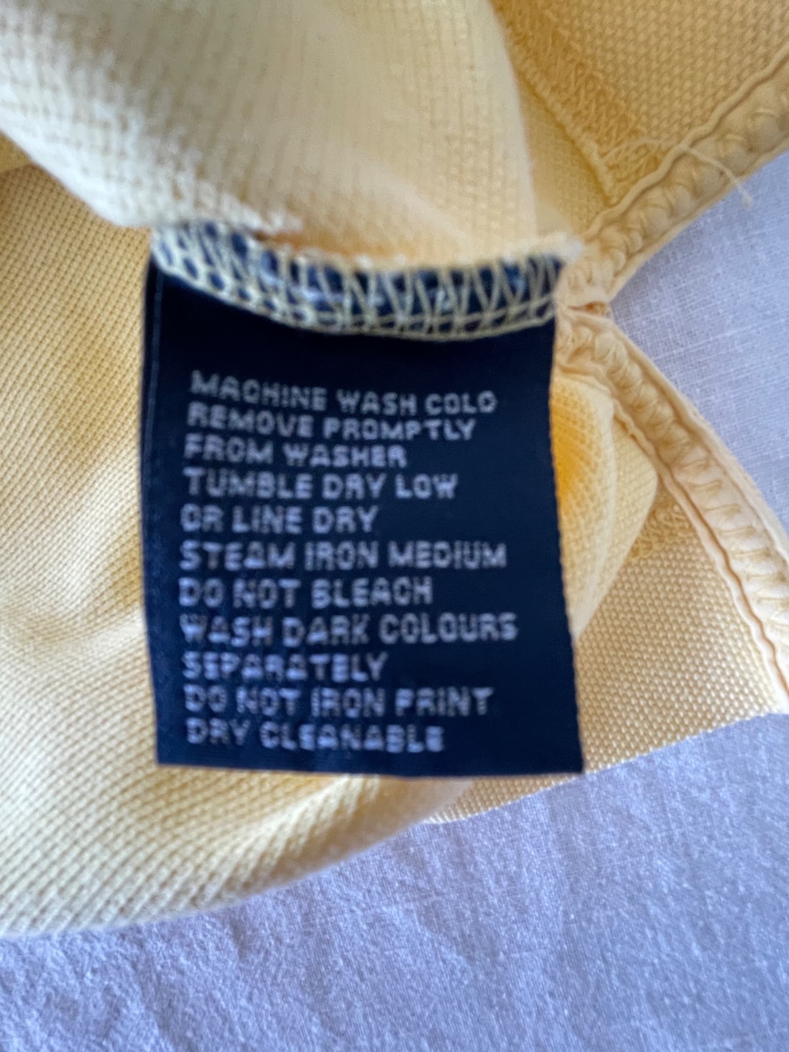 Nautica Men's Yellow Polo Shirt Size M 100% Cotton — photo 6 of 10