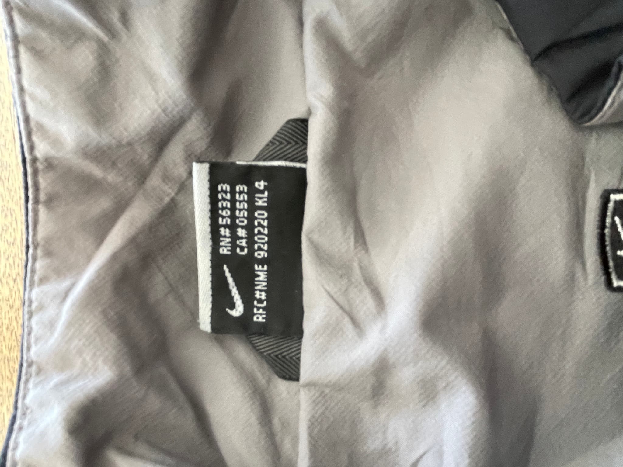 Nike Golf Short Sleeve 1/4 Zip Windbreaker Pullover Dark Grey Men's XXL — photo 6 of 11