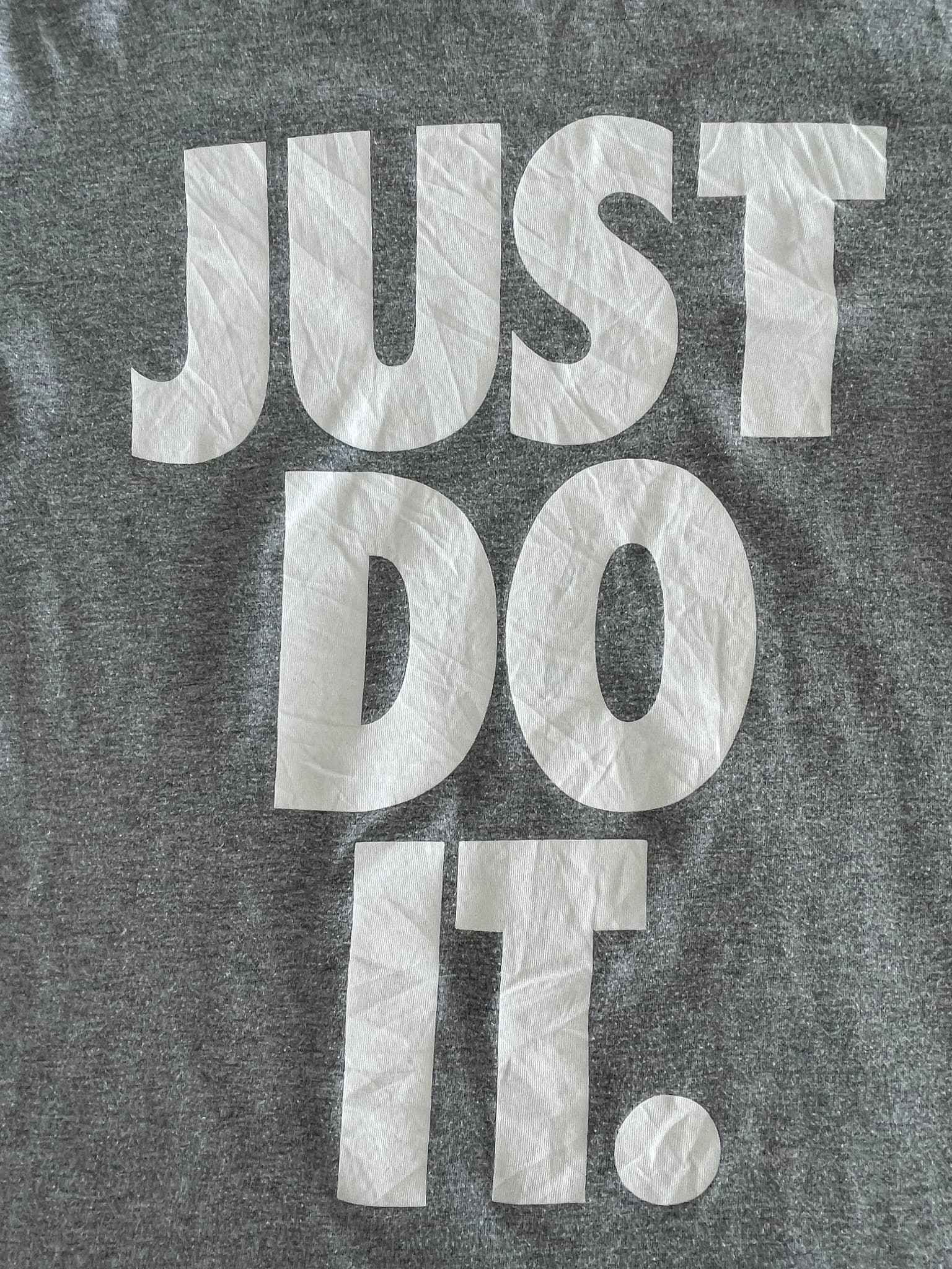 Nike Just Do It Graphic T-Shirt Grey Unisex S — photo 2 of 7